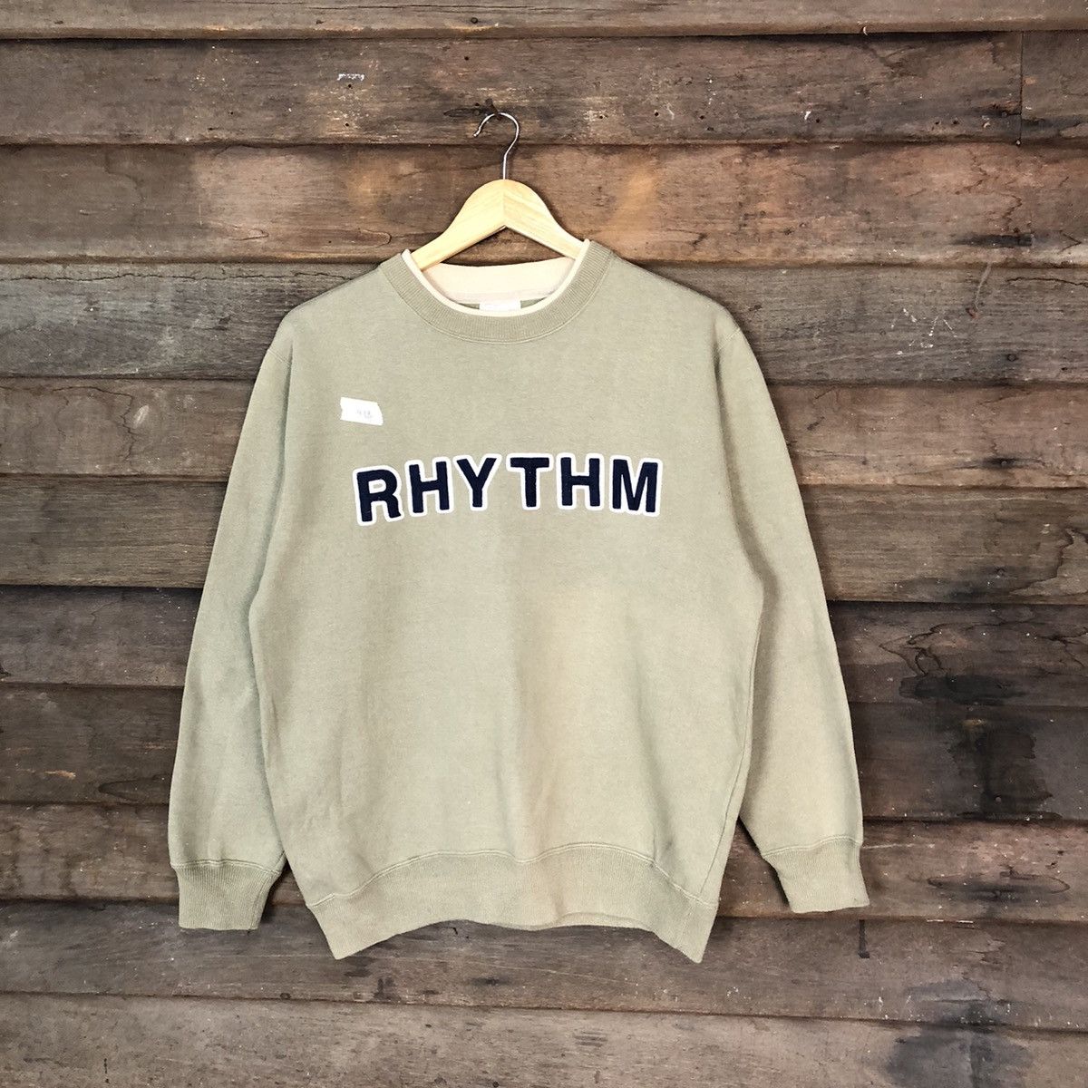 RHYTHM Modern Label Cream Sweatshirt #141B