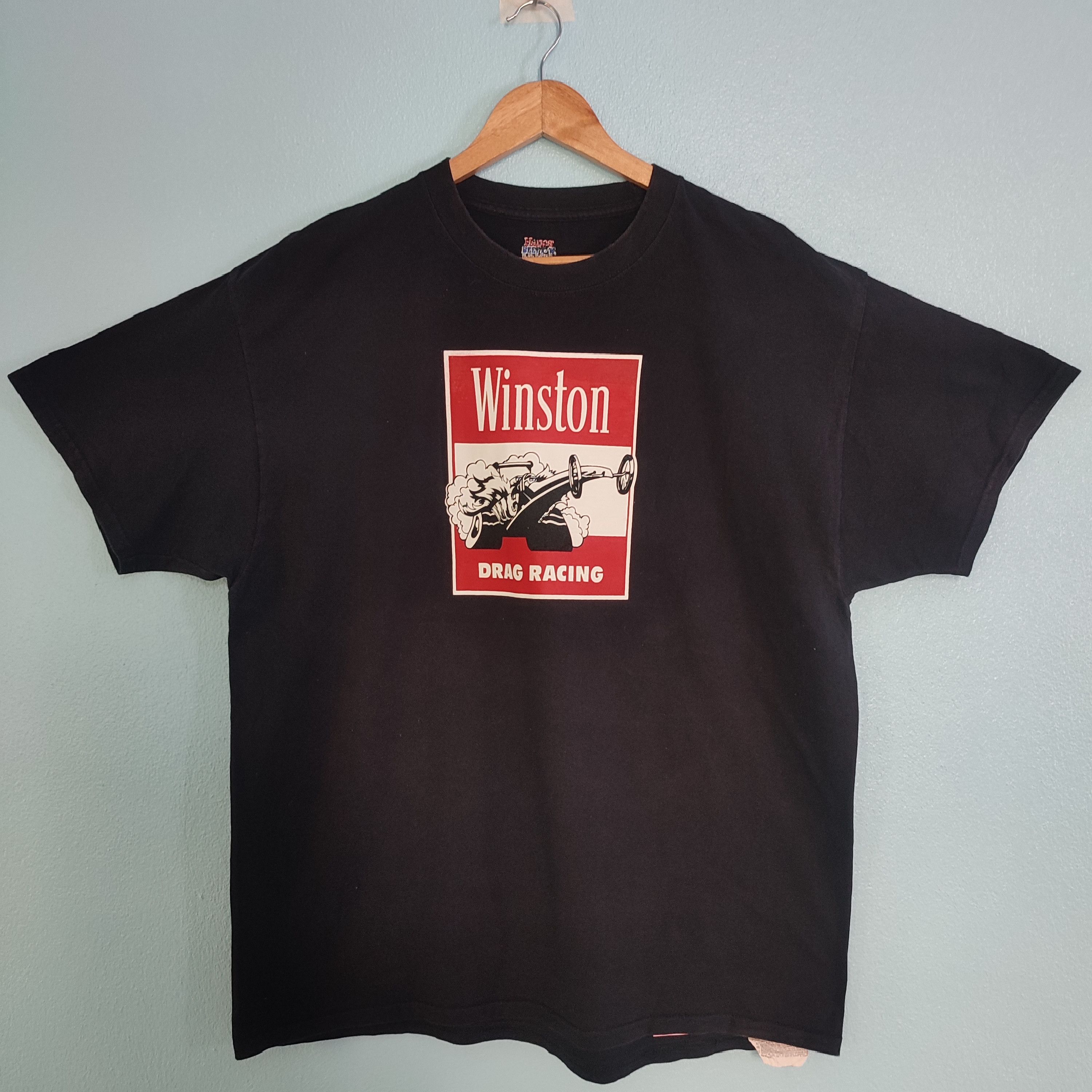 Vintage Winston Racing Team Eagle Tshirt Size US XL / EU 56 / 4 - 1 Thumbnail