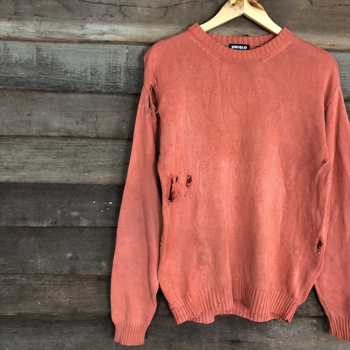 Uniqlo D Uniqlo vintage distressed streetwear Sweatshirt #c1195 Size US M / EU 48-50 / 2 - 7 Thumbnail