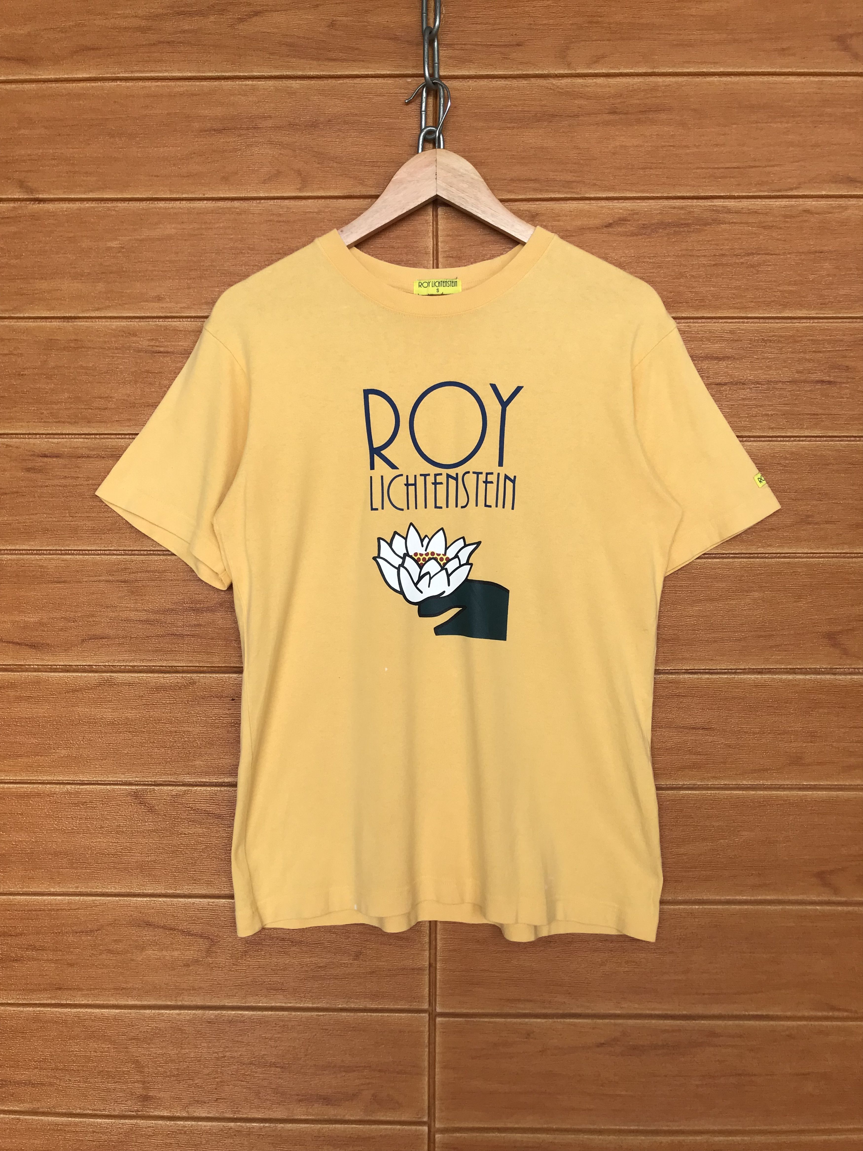 Japanese Brand Vintage ROY LICHTENSTEIN Lotus Art T-Shirt Size US S / EU 44-46 / 1 - 1 Thumbnail