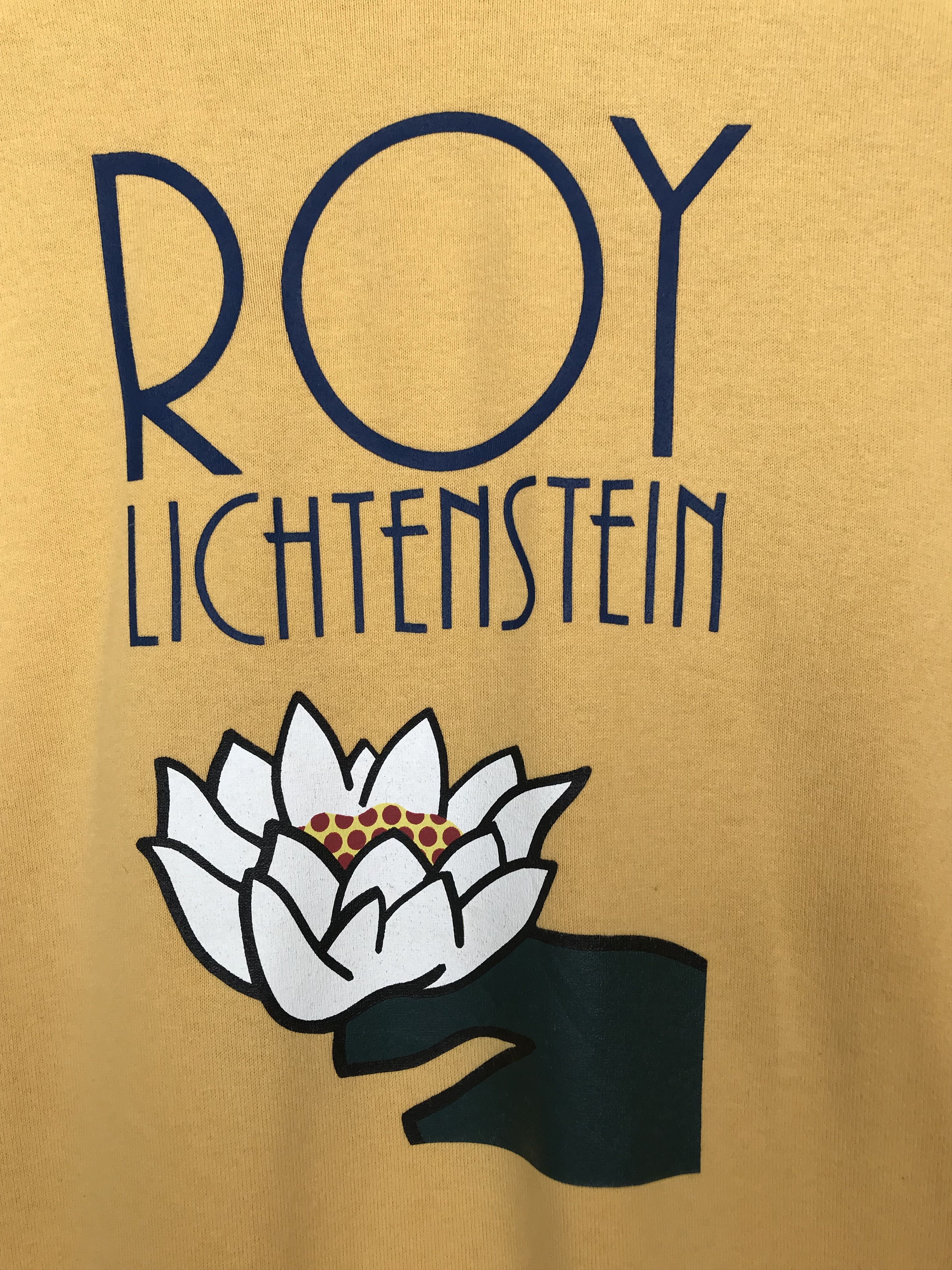 Japanese Brand Vintage ROY LICHTENSTEIN Lotus Art T-Shirt Size US S / EU 44-46 / 1 - 2 Thumbnail