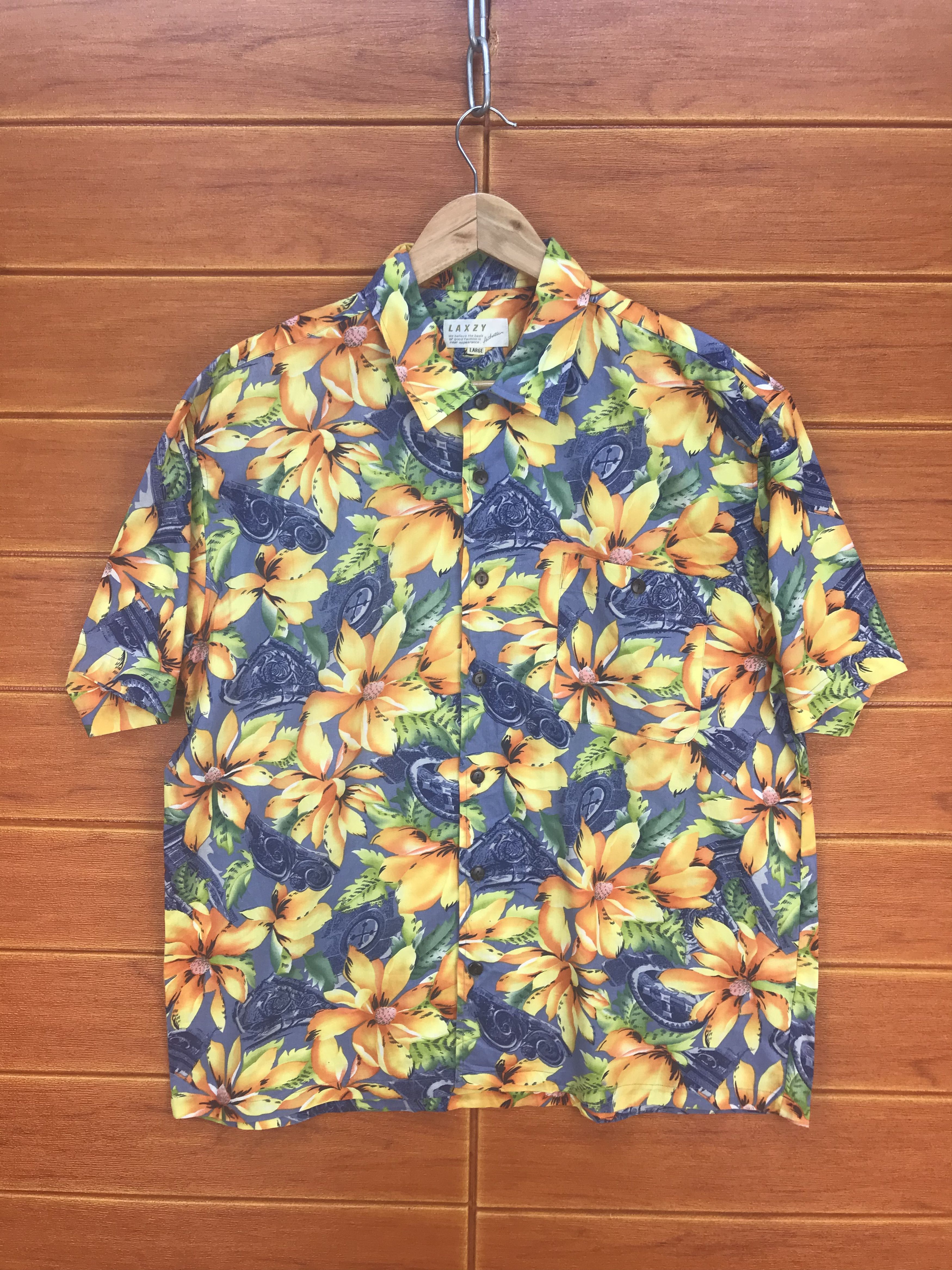 Hysteric Glamour Vintage Japan Hawaiian Laxzy Flowers Baroque Shirt Size US L / EU 52-54 / 3 - 2 Thumbnail