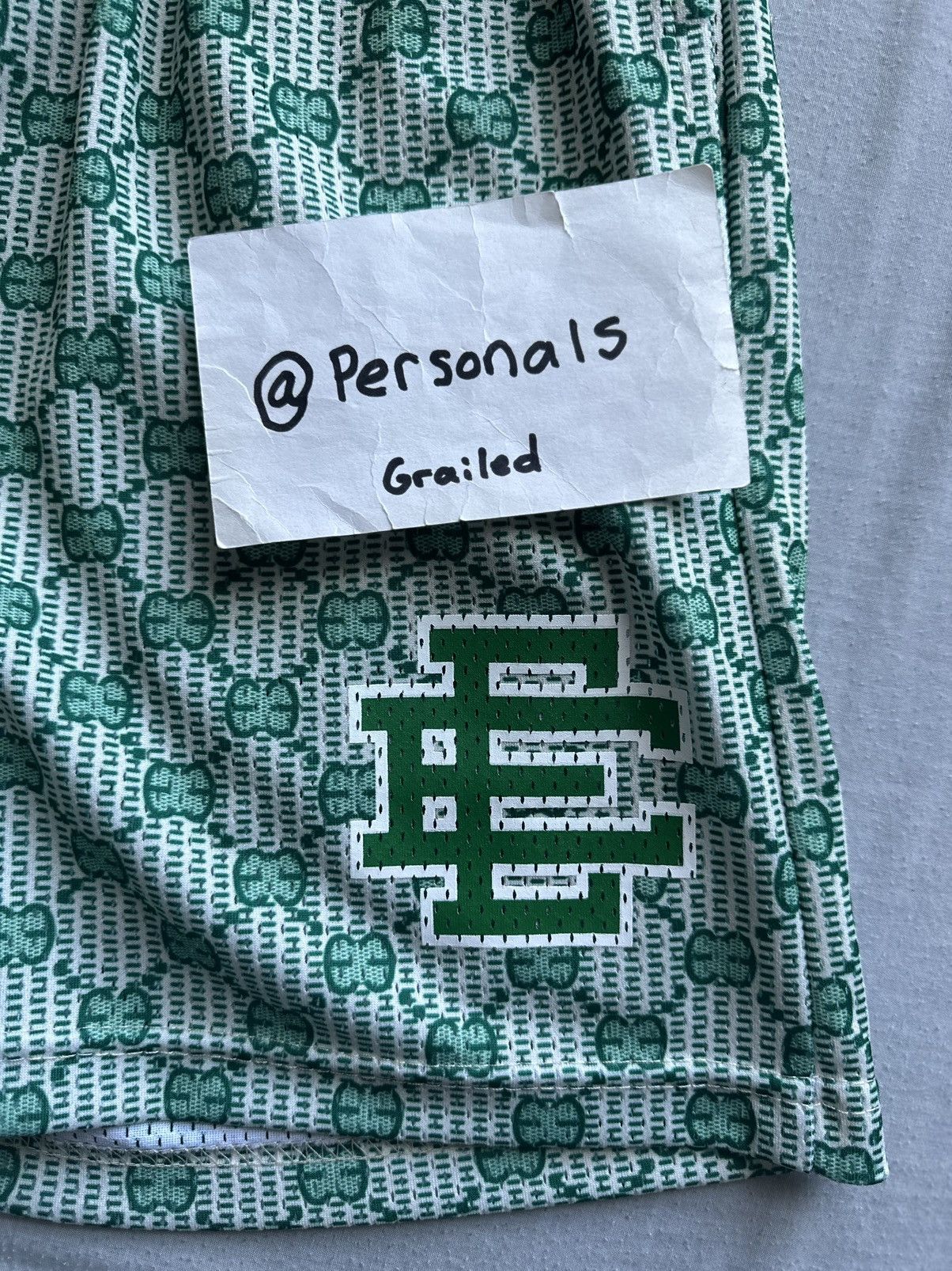Eric Emanuel Eric Emanuel Green Gucci Inspired Shorts Medium Size US 32 / EU 48 - 3 Thumbnail