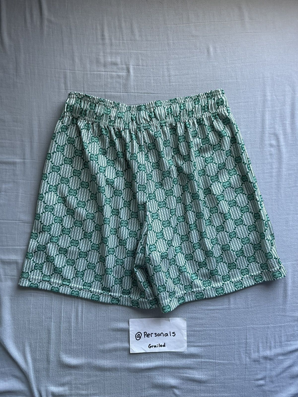 Eric Emanuel Eric Emanuel Green Gucci Inspired Shorts Medium Size US 32 / EU 48 - 7 Thumbnail