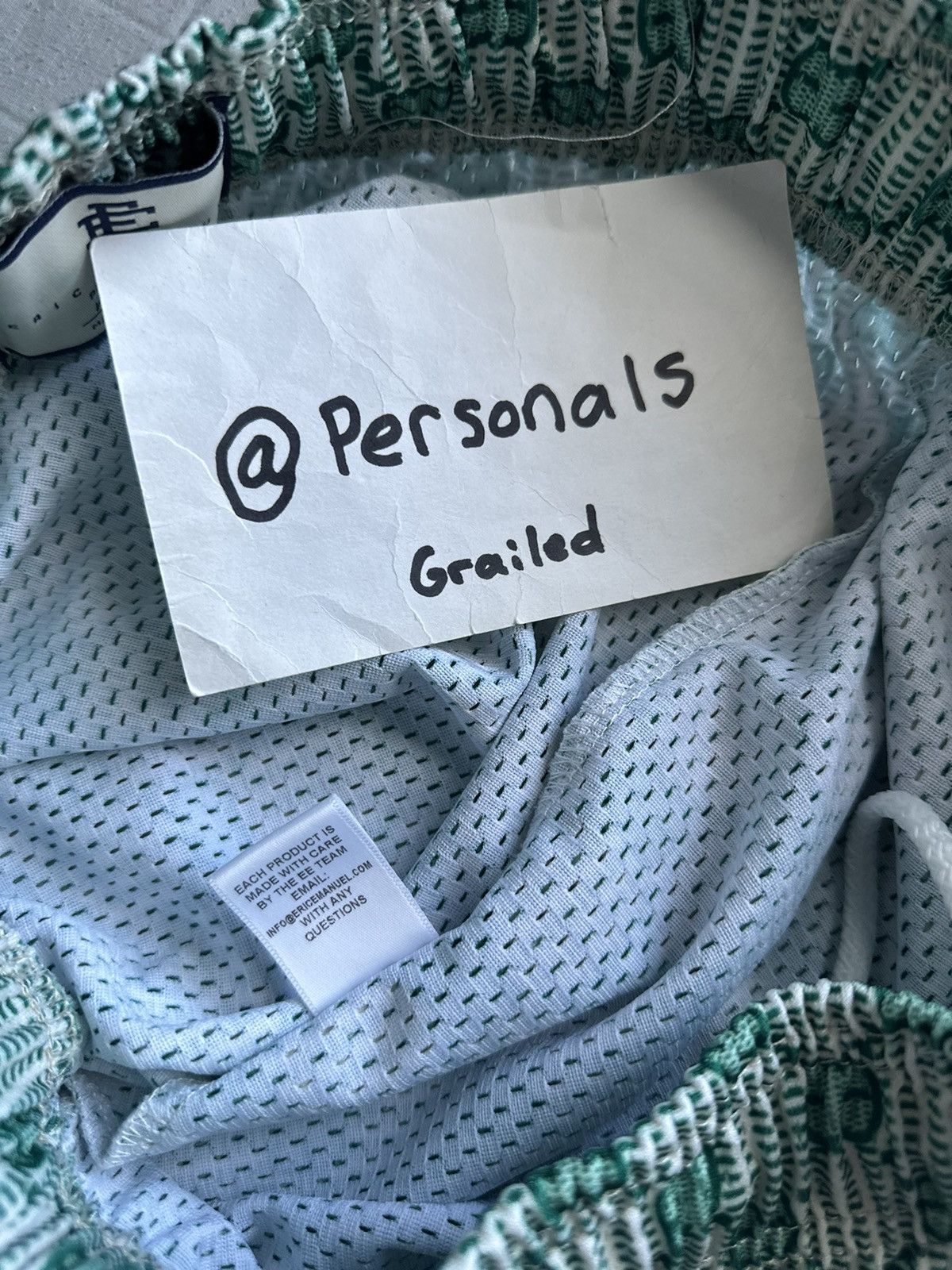 Eric Emanuel Eric Emanuel Green Gucci Inspired Shorts Medium Size US 32 / EU 48 - 13 Thumbnail