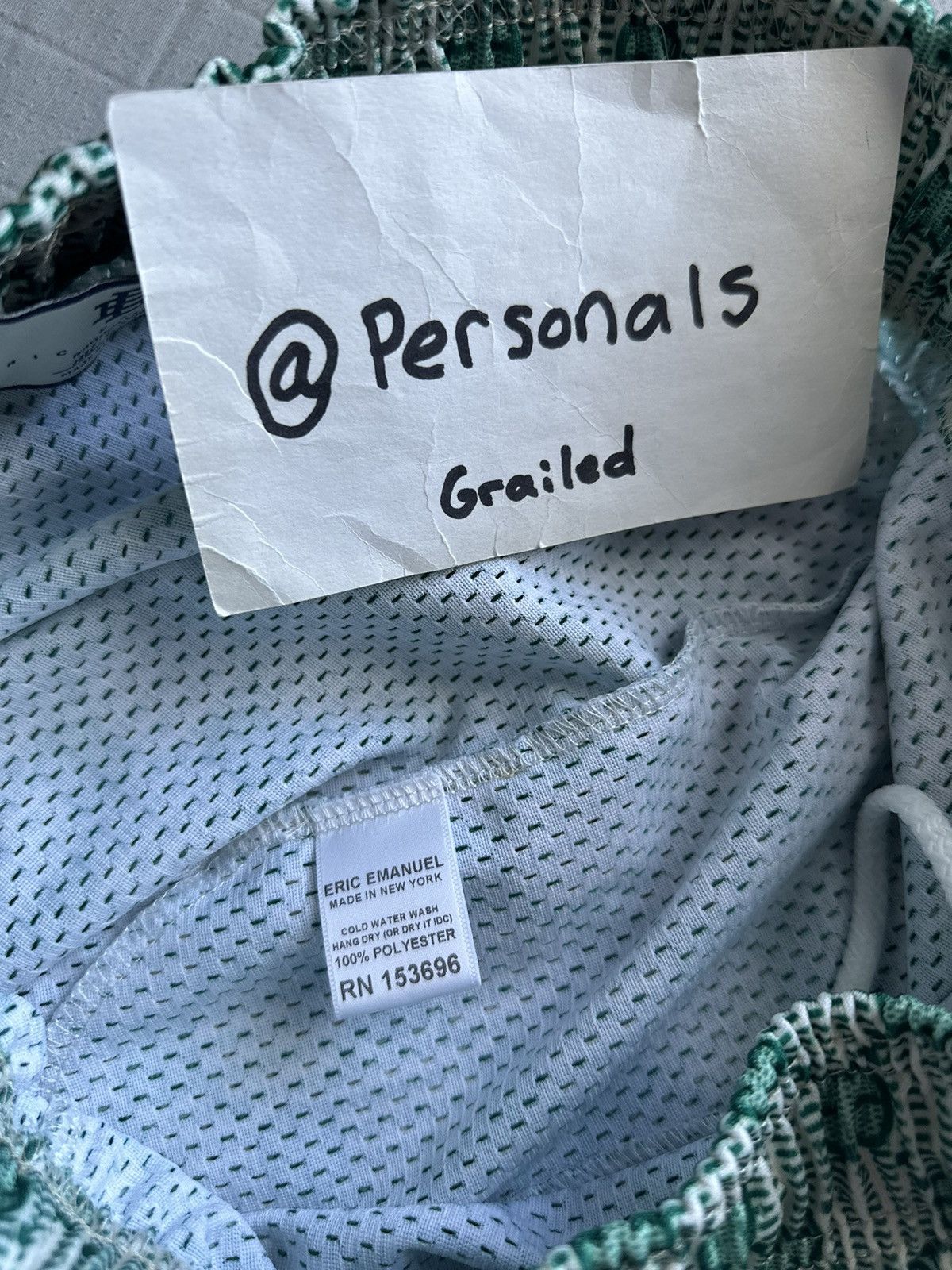 Eric Emanuel Eric Emanuel Green Gucci Inspired Shorts Medium Size US 32 / EU 48 - 12 Thumbnail