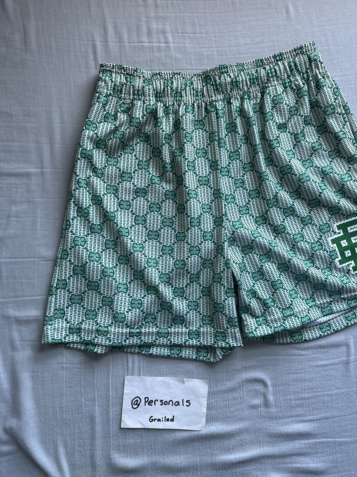 Eric Emanuel Eric Emanuel Green Gucci Inspired Shorts Medium Size US 32 / EU 48 - 5 Thumbnail