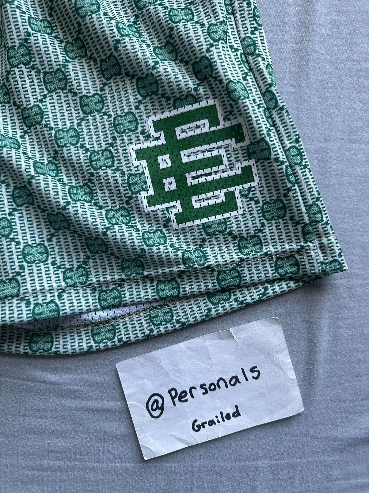 Eric Emanuel Eric Emanuel Green Gucci Inspired Shorts Medium Size US 32 / EU 48 - 2 Thumbnail