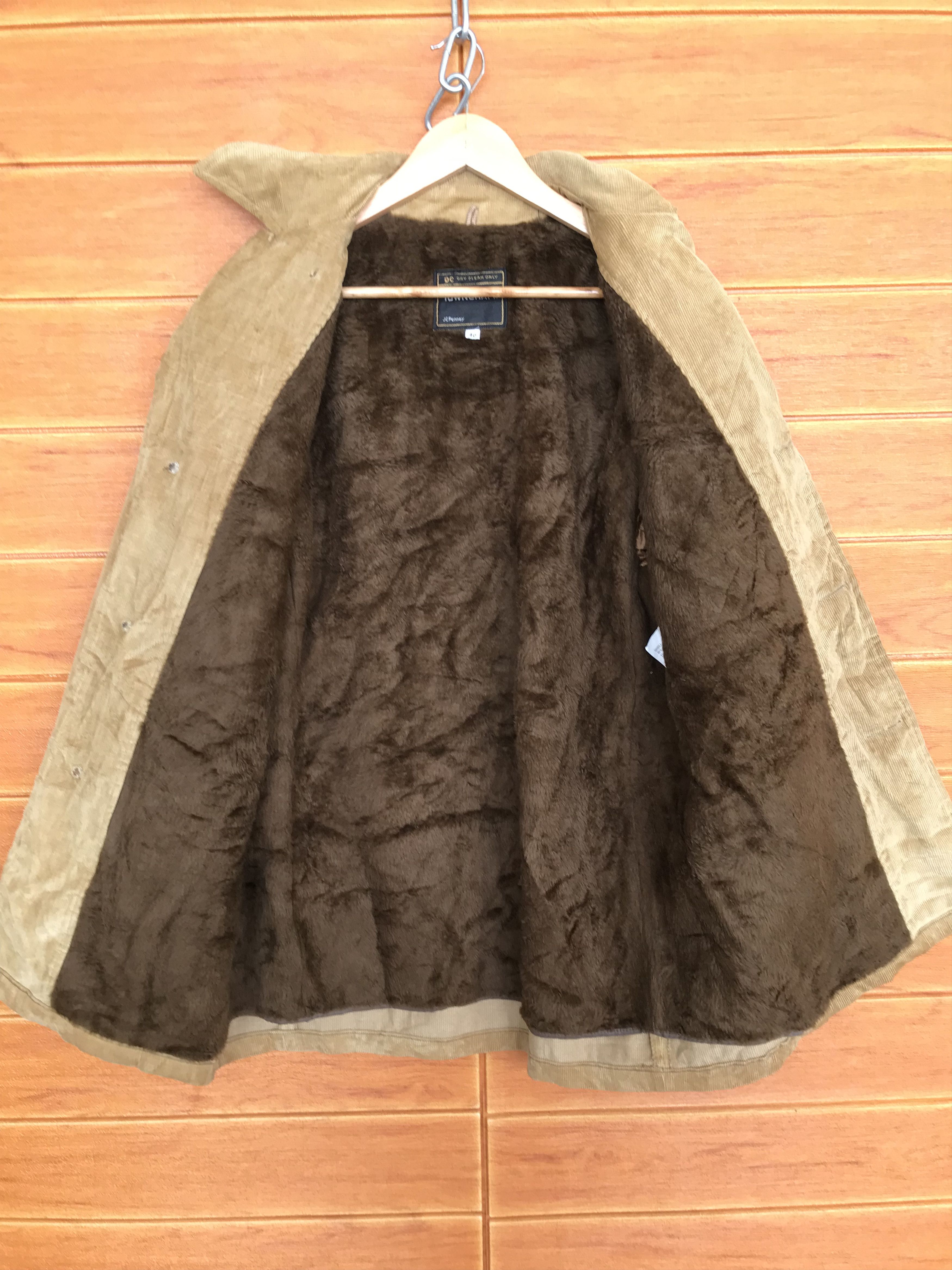 JCPenney Vintage 80s Towncraft JC Penney Corduroy Fur Jacket Size US L / EU 52-54 / 3 - 10 Thumbnail