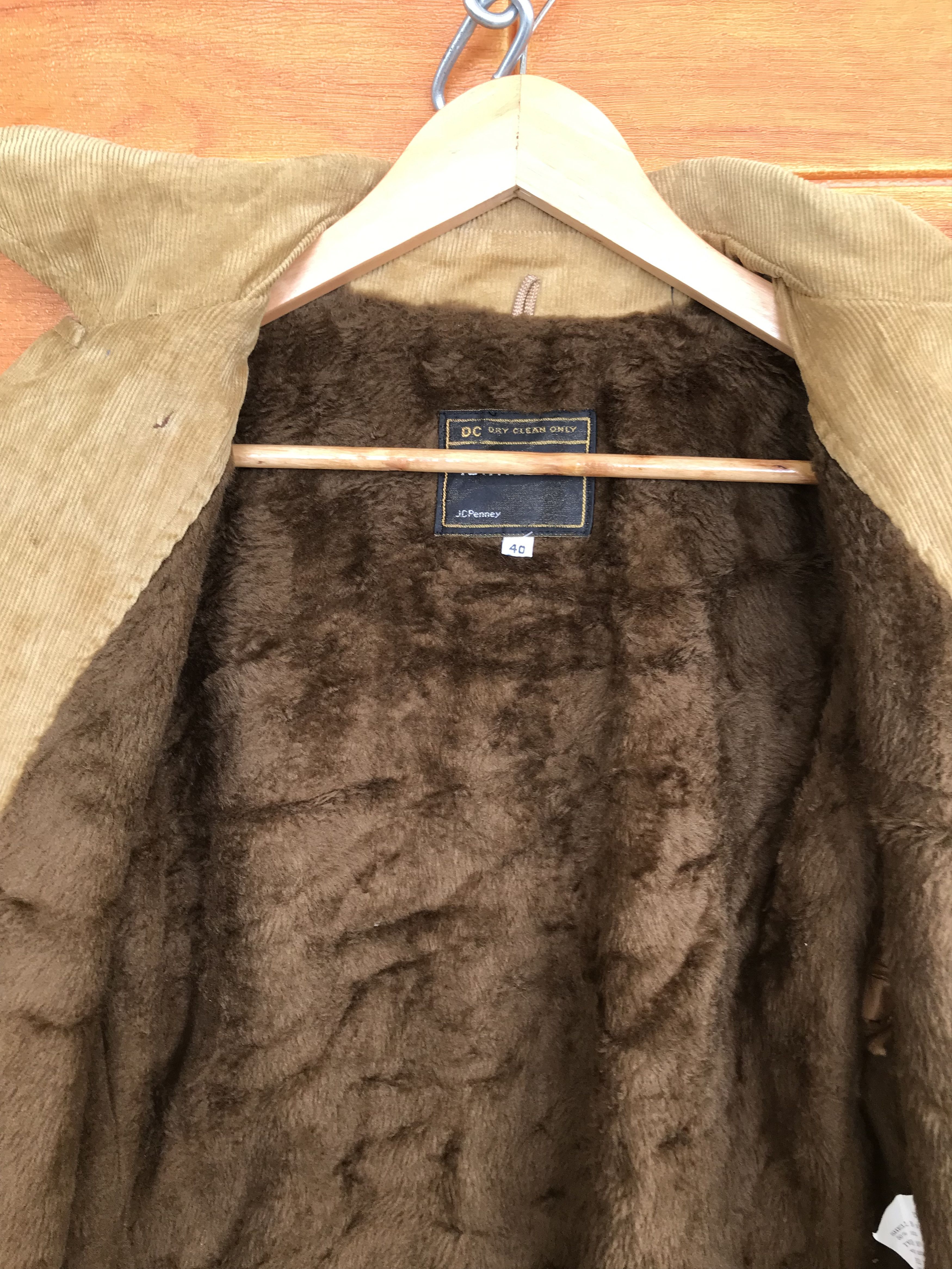 JCPenney Vintage 80s Towncraft JC Penney Corduroy Fur Jacket Size US L / EU 52-54 / 3 - 11 Thumbnail