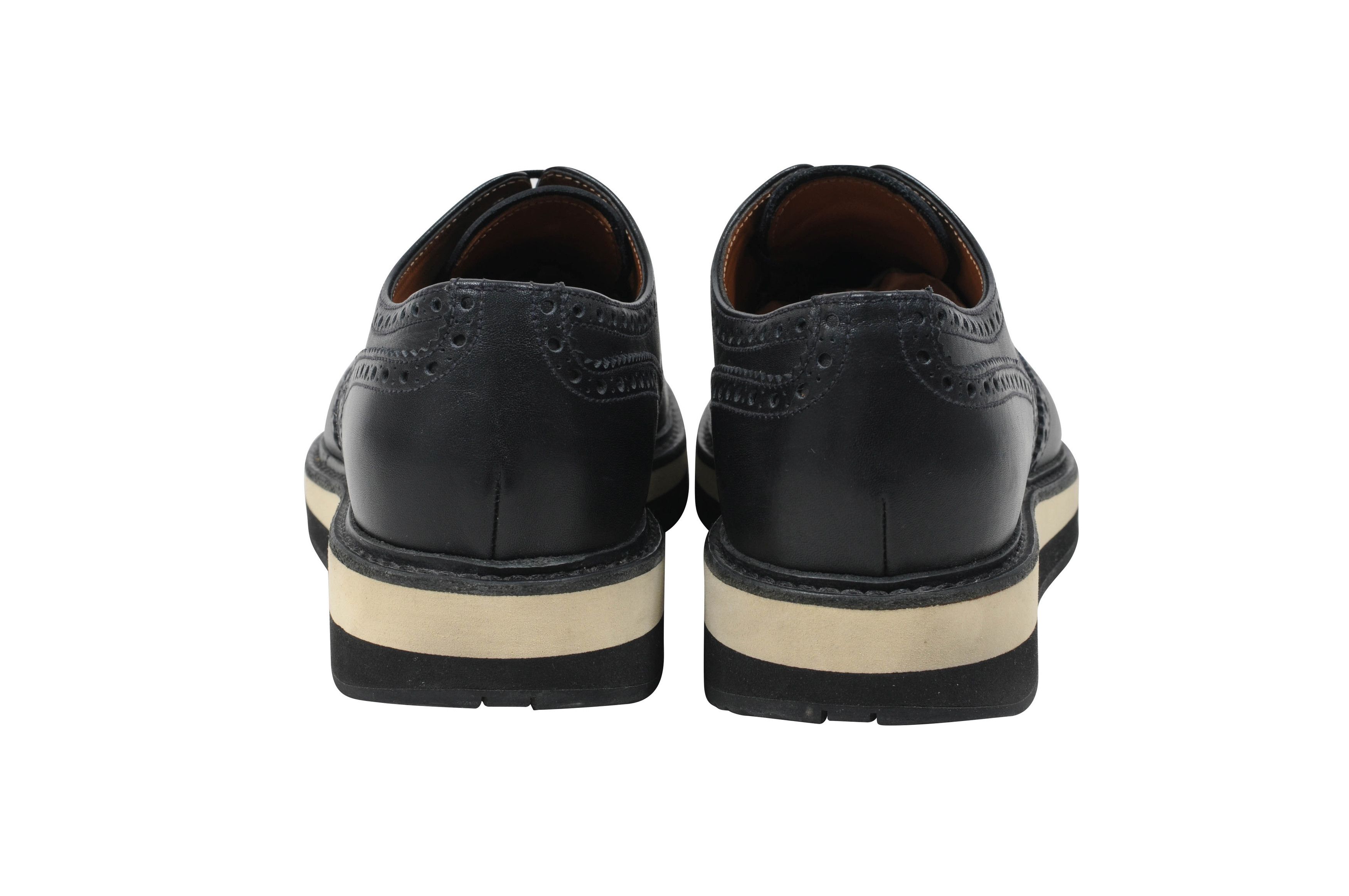 Prada Chunky Platform Derby Medallion Wingtip Brogues - 00663 Size US 8 / EU 41 - 5 Thumbnail
