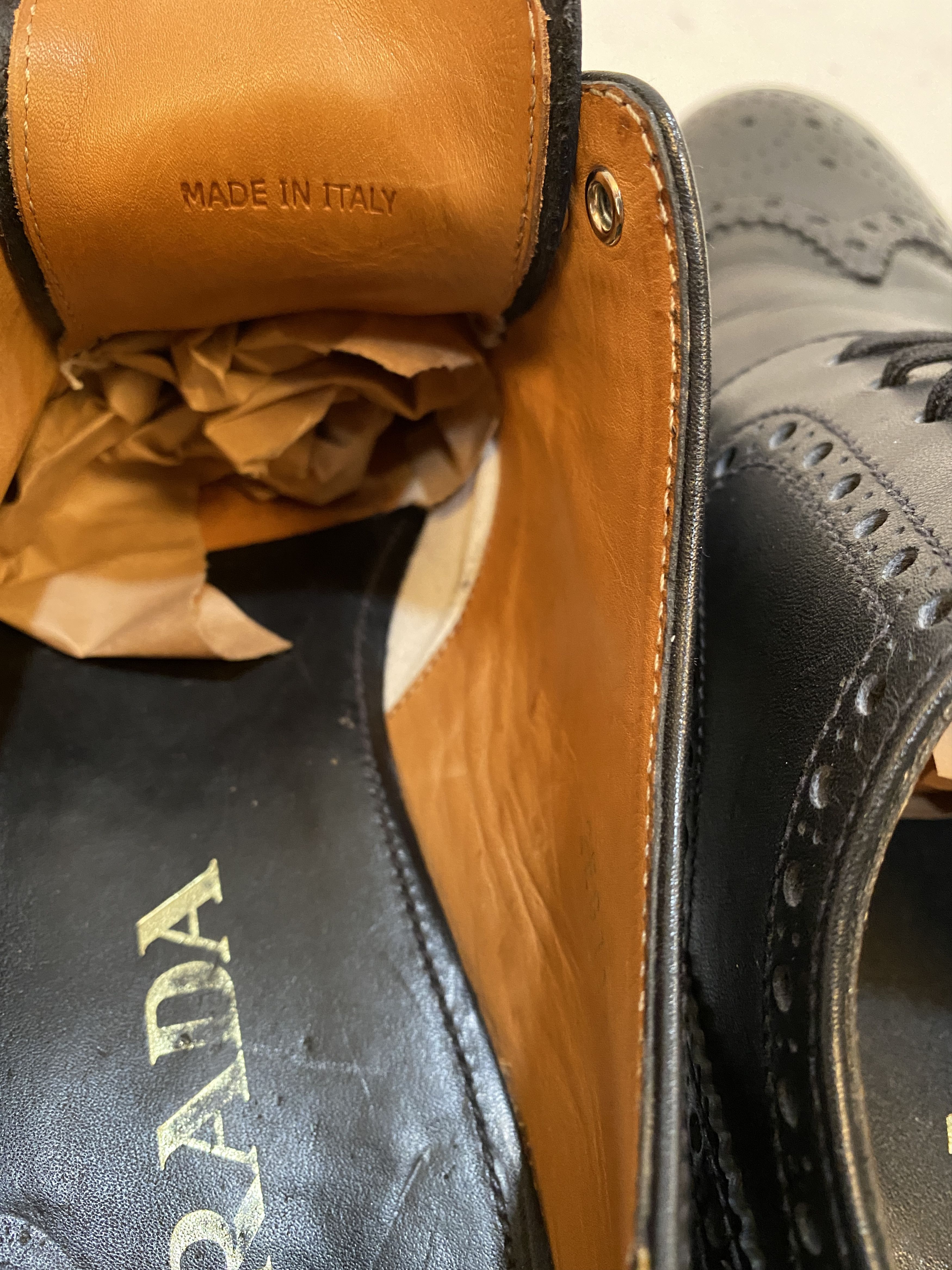 Prada Chunky Platform Derby Medallion Wingtip Brogues - 00663 Size US 8 / EU 41 - 9 Thumbnail