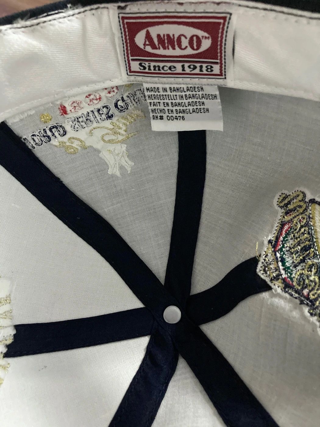 American Needle × MLB Yankees ANNCO World Series Vintage Strap back Hat Size ONE SIZE - 7 Thumbnail