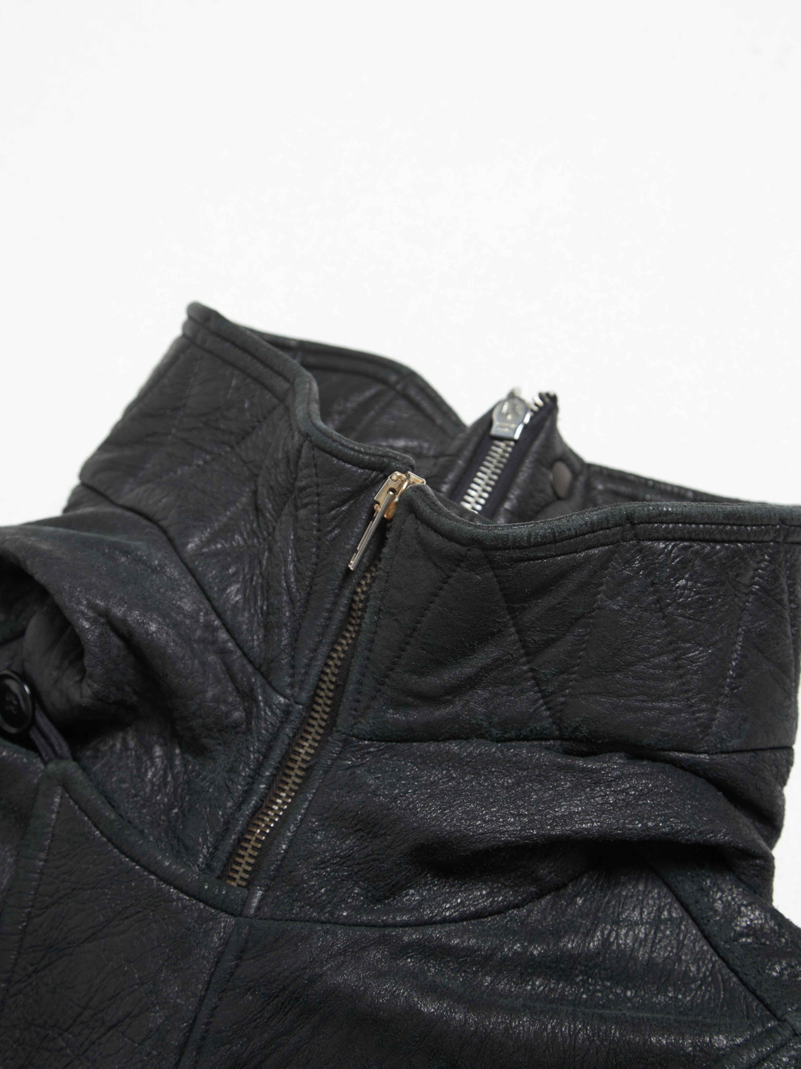 Rick Owens Black Lamb Zipped Jacket With Hood Size US XS / EU 42 / 0 - 3 Thumbnail