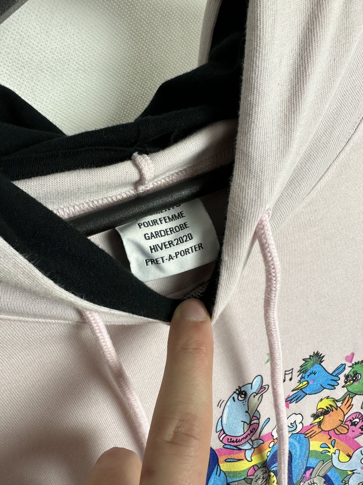 Vetements Vetements *Rare* Masked Pink Hoodie AW19 Size US L / EU 52-54 / 3 - 3 Thumbnail
