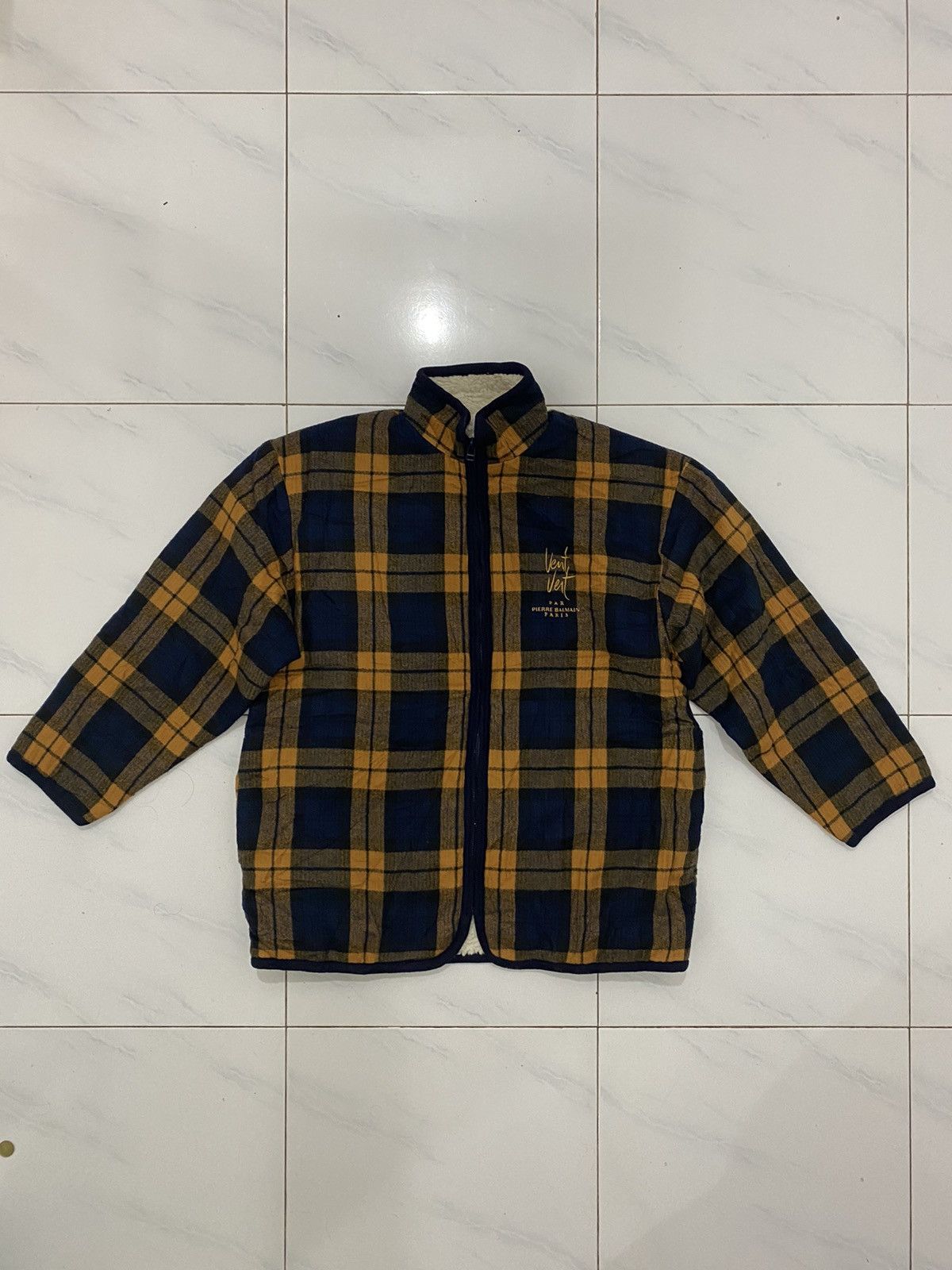 Pierre Balmain 🔥Vintage🔥 Vent Vent By Pierre Balmain Sherpa Fleece Jacket Size US M / EU 48-50 / 2 - 2 Thumbnail