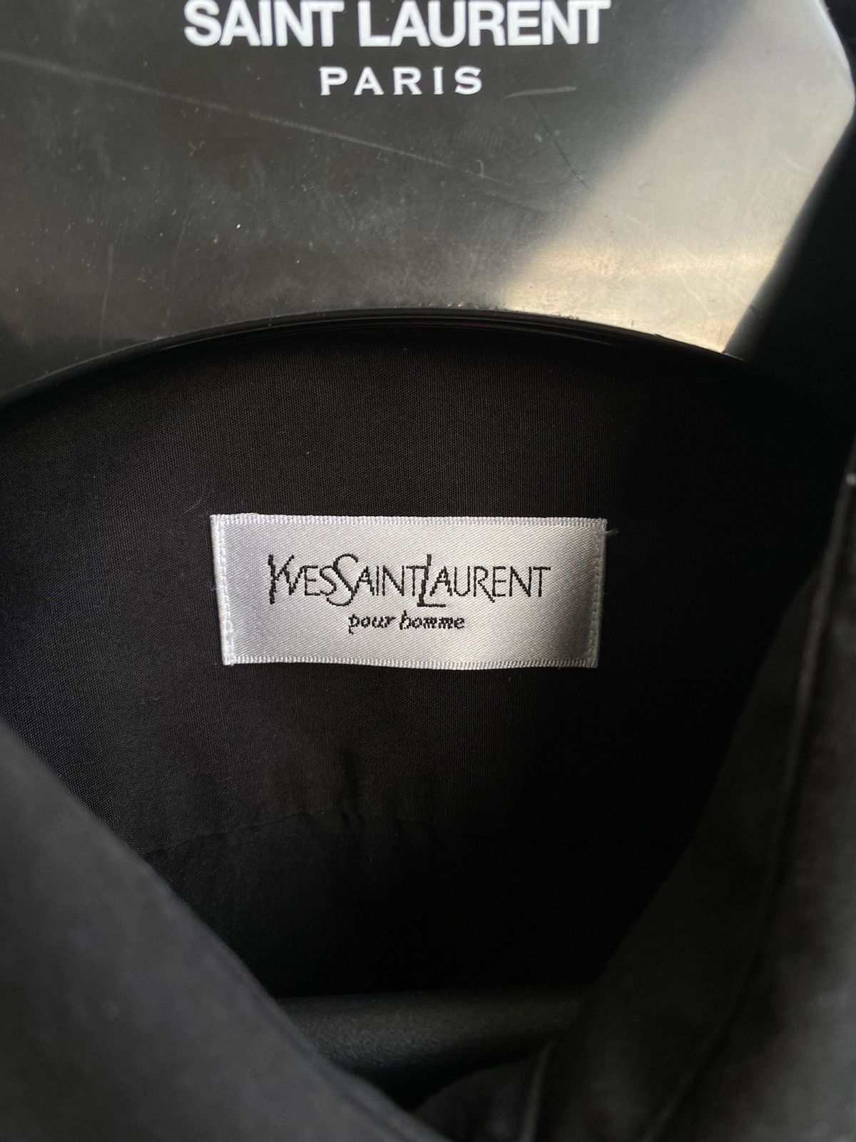 Yves Saint Laurent Black YSL Shirt Summer Vintage Yves Saint Laurent Logo 90s Size US XL / EU 56 / 4 - 7 Thumbnail