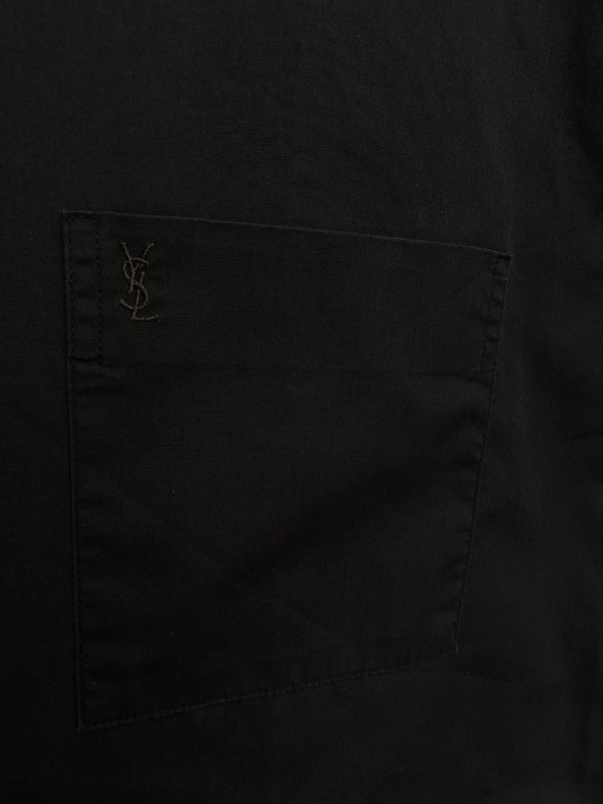 Yves Saint Laurent Black YSL Shirt Summer Vintage Yves Saint Laurent Logo 90s Size US XL / EU 56 / 4 - 6 Thumbnail