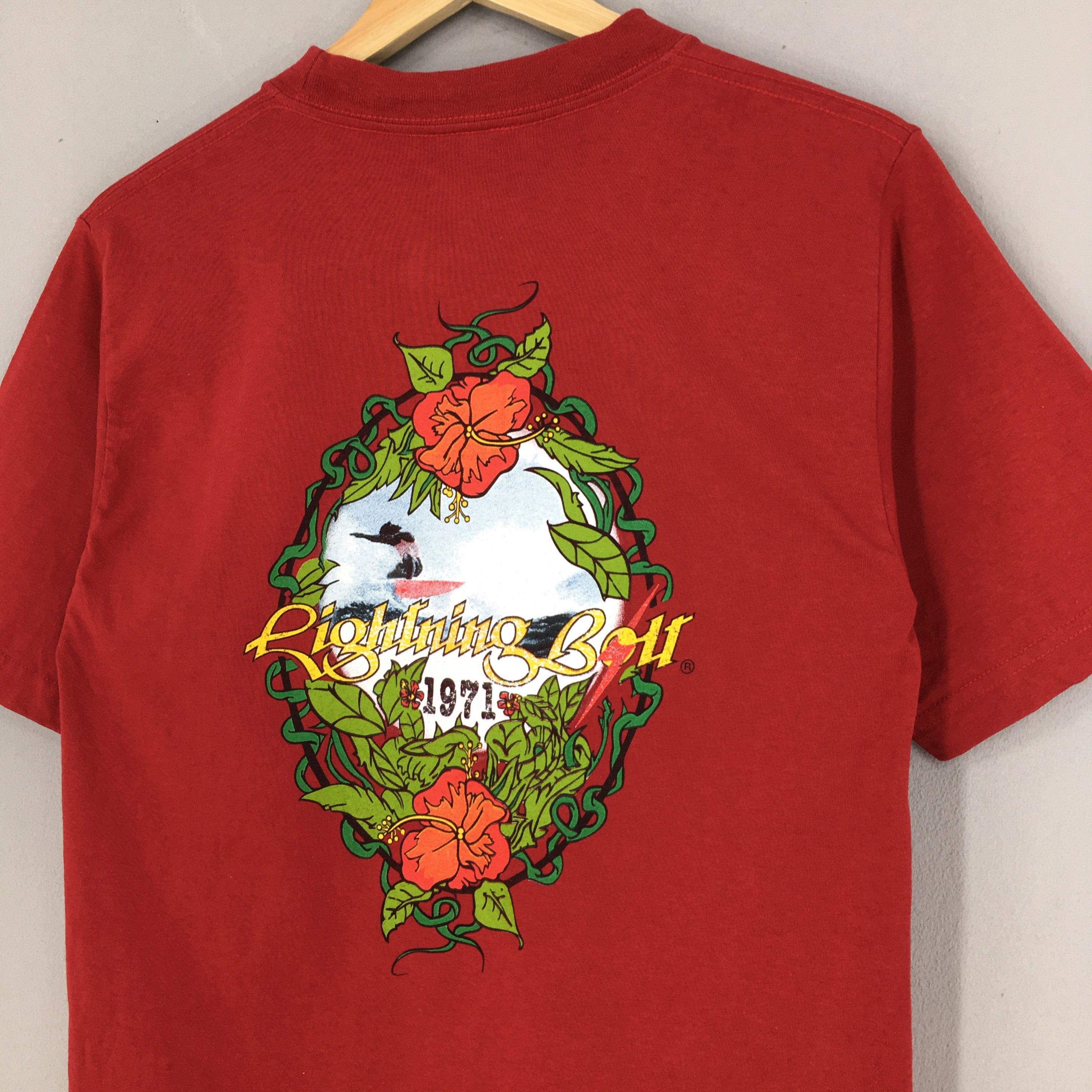 Lightning Bolt Vintage Lightning Bolt Surfing Red T shirt Medium Size US M / EU 48-50 / 2 - 2 Thumbnail