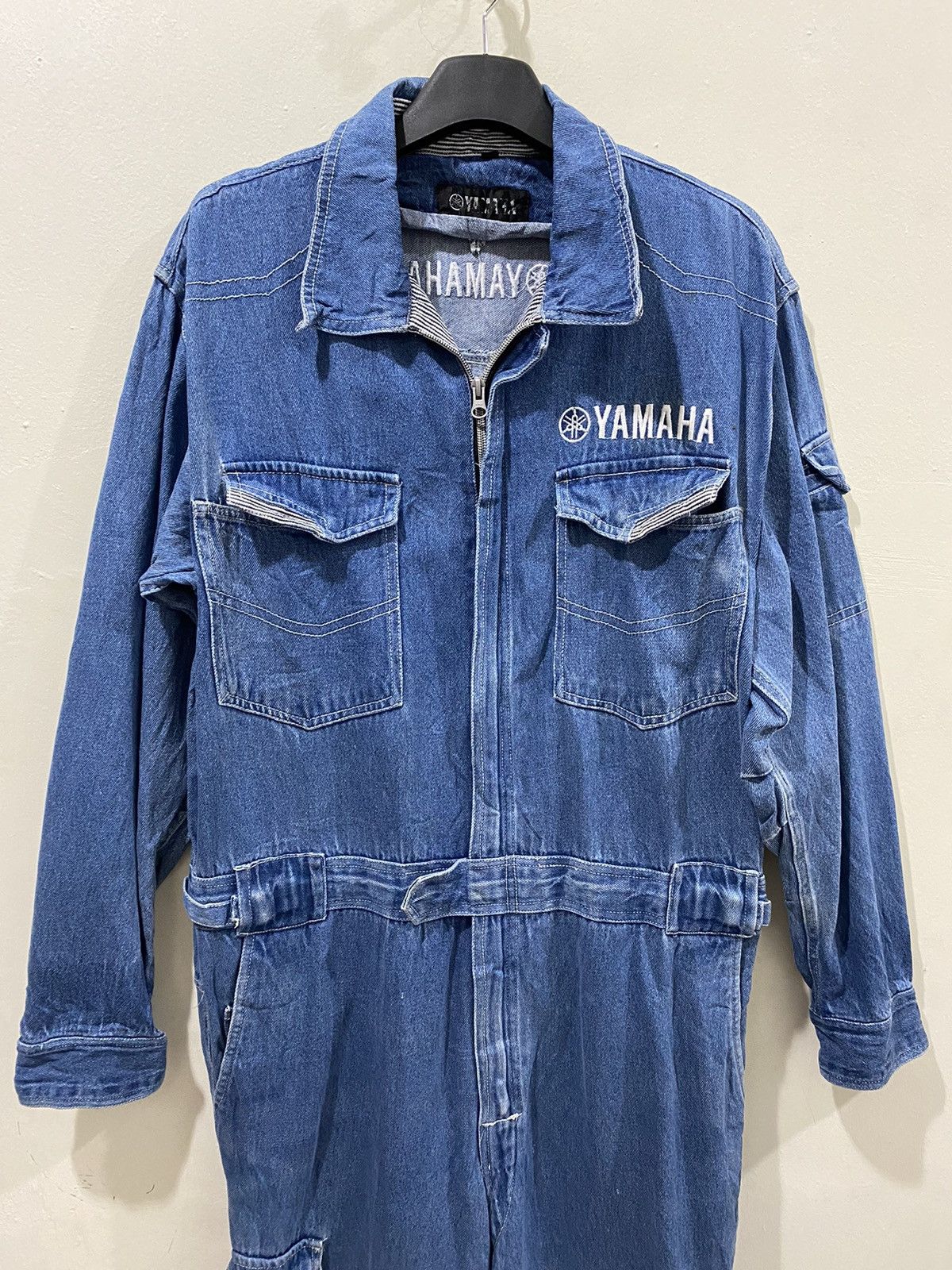 Yamaha VTG YAMAHA JAPAN Denim Coverall Size XL Size US 38 / EU 54 - 3 Thumbnail