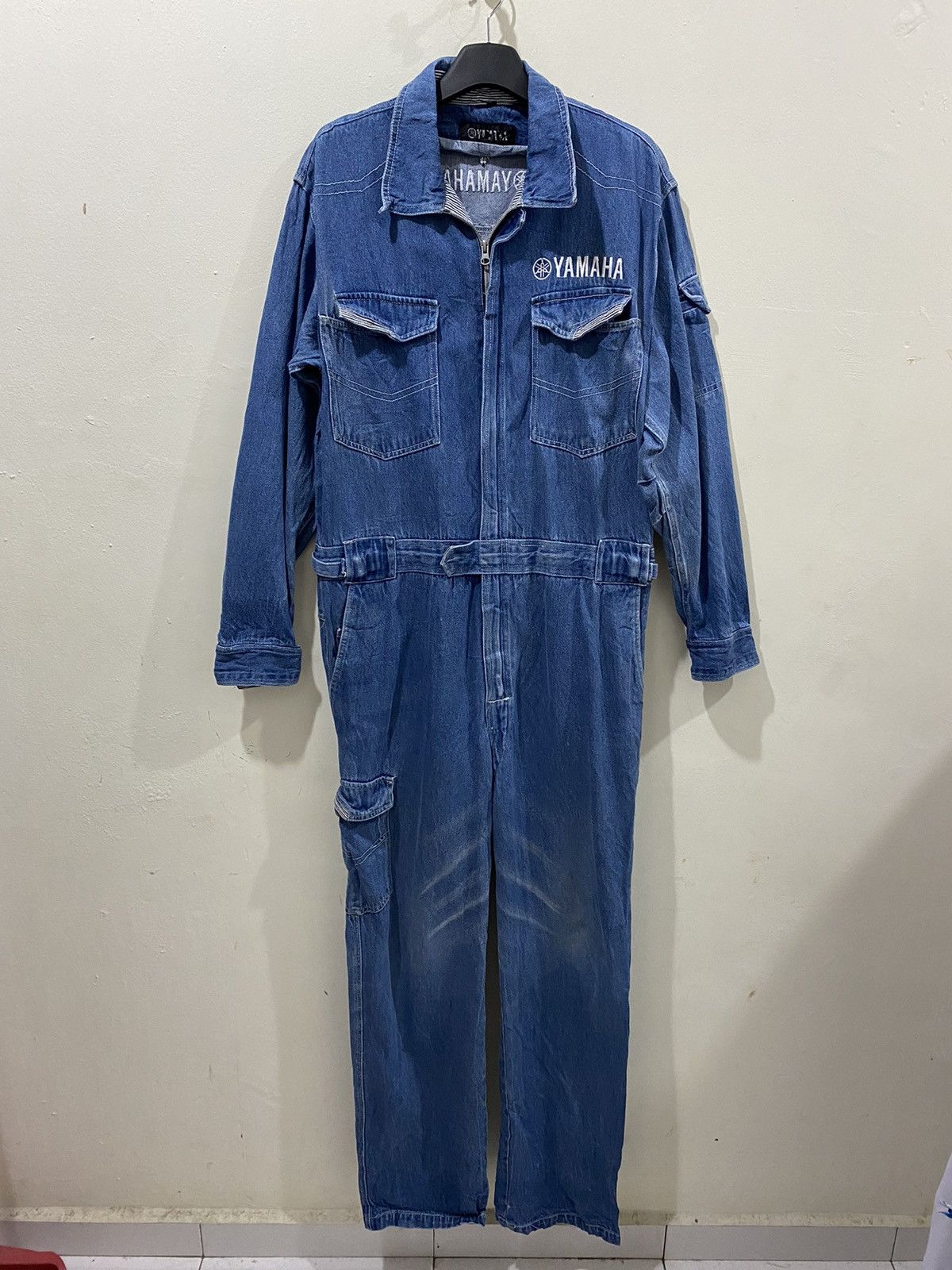 Yamaha VTG YAMAHA JAPAN Denim Coverall Size XL Size US 38 / EU 54 - 2 Thumbnail