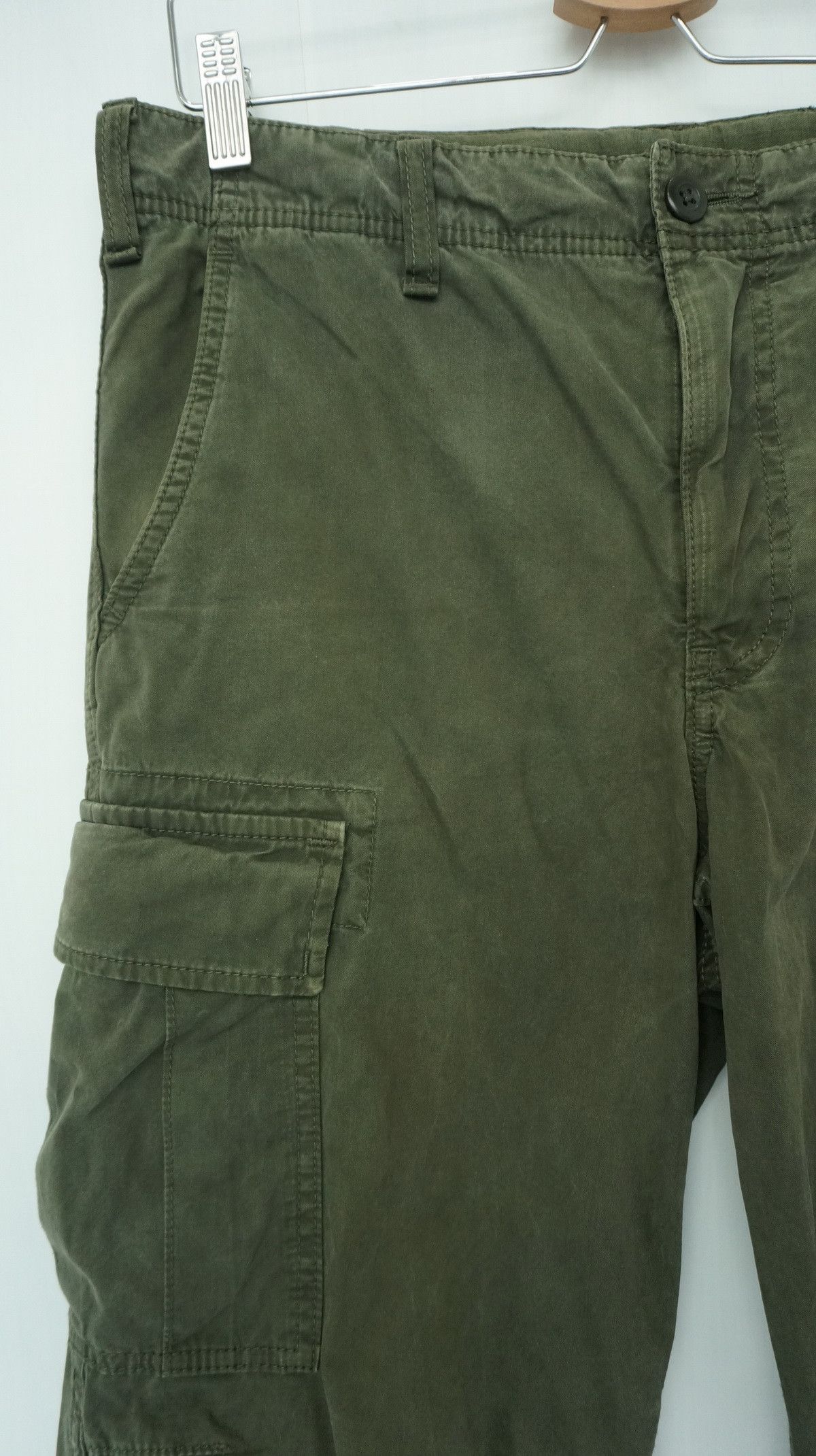 Japanese Brand × Uniqlo Uniqlo Army Worn Out Faded Tactical Cargo Pants Size US 32 / EU 48 - 4 Thumbnail