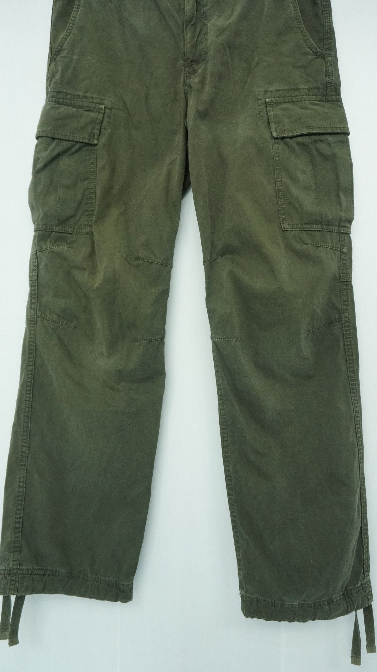 Japanese Brand × Uniqlo Uniqlo Army Worn Out Faded Tactical Cargo Pants Size US 32 / EU 48 - 6 Thumbnail