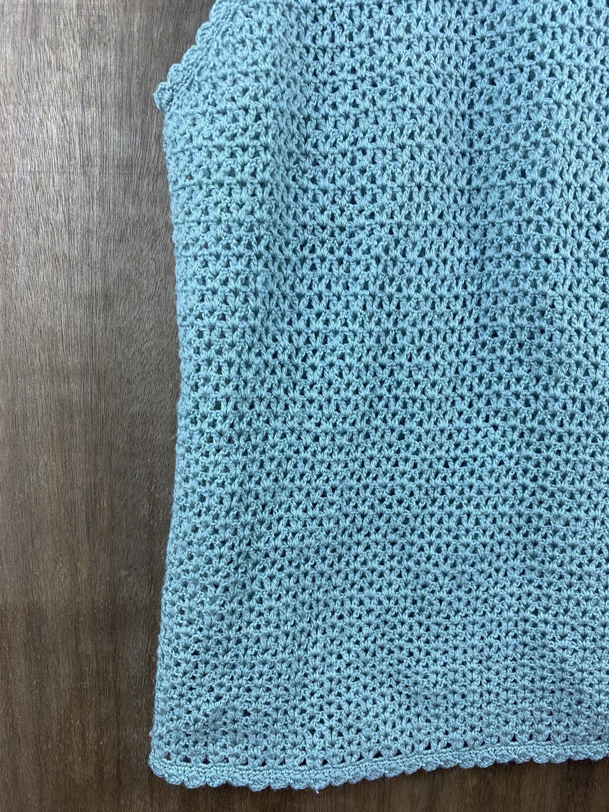 Vintage Japanese crochet Knitwear sleeveless #Z019 Size US M / EU 48-50 / 2 - 8 Thumbnail