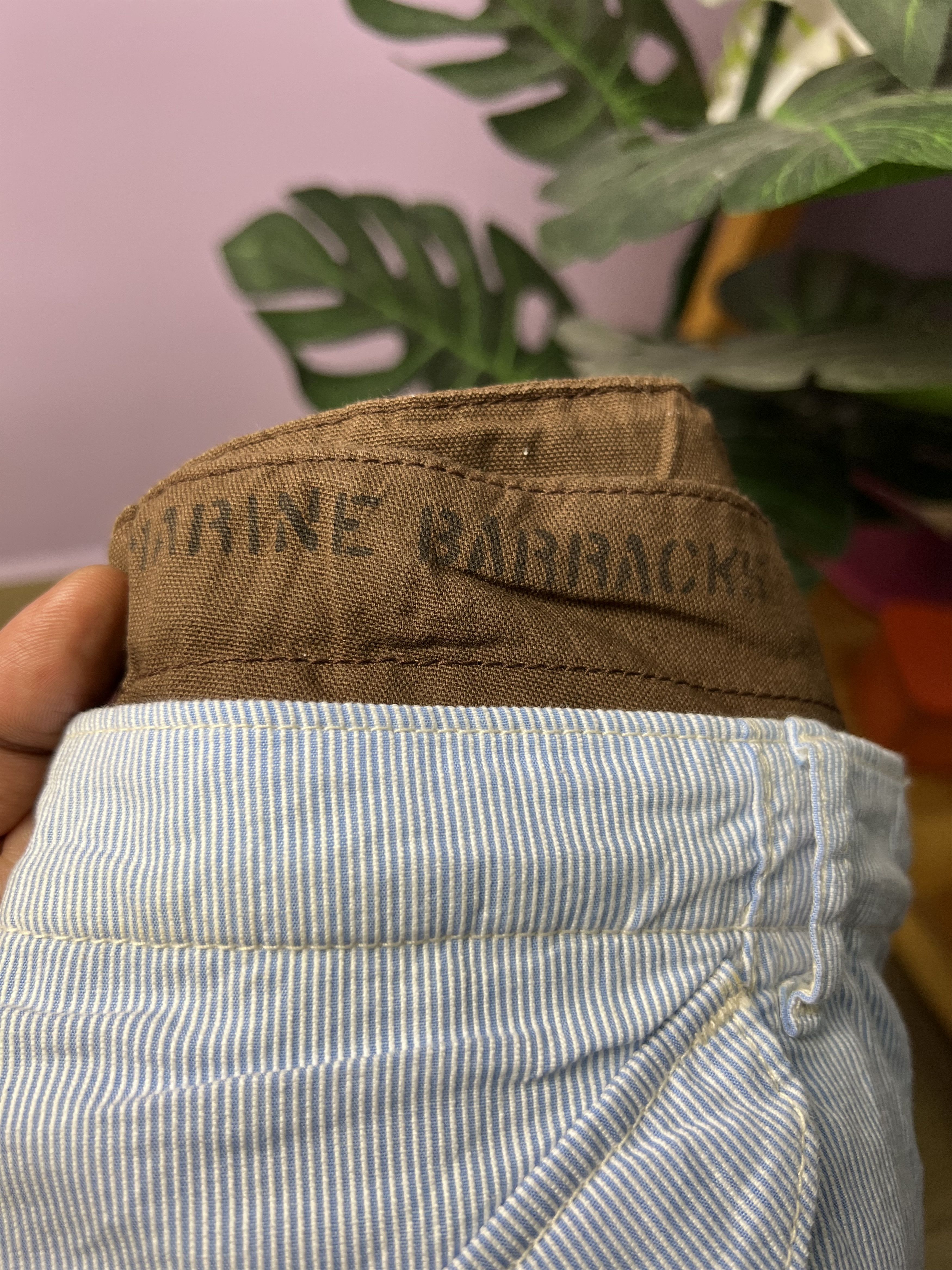 Japanese Brand 🔥Denim Dungaree Marine Double Waist Cargo Pants Size US 31 - 12 Thumbnail
