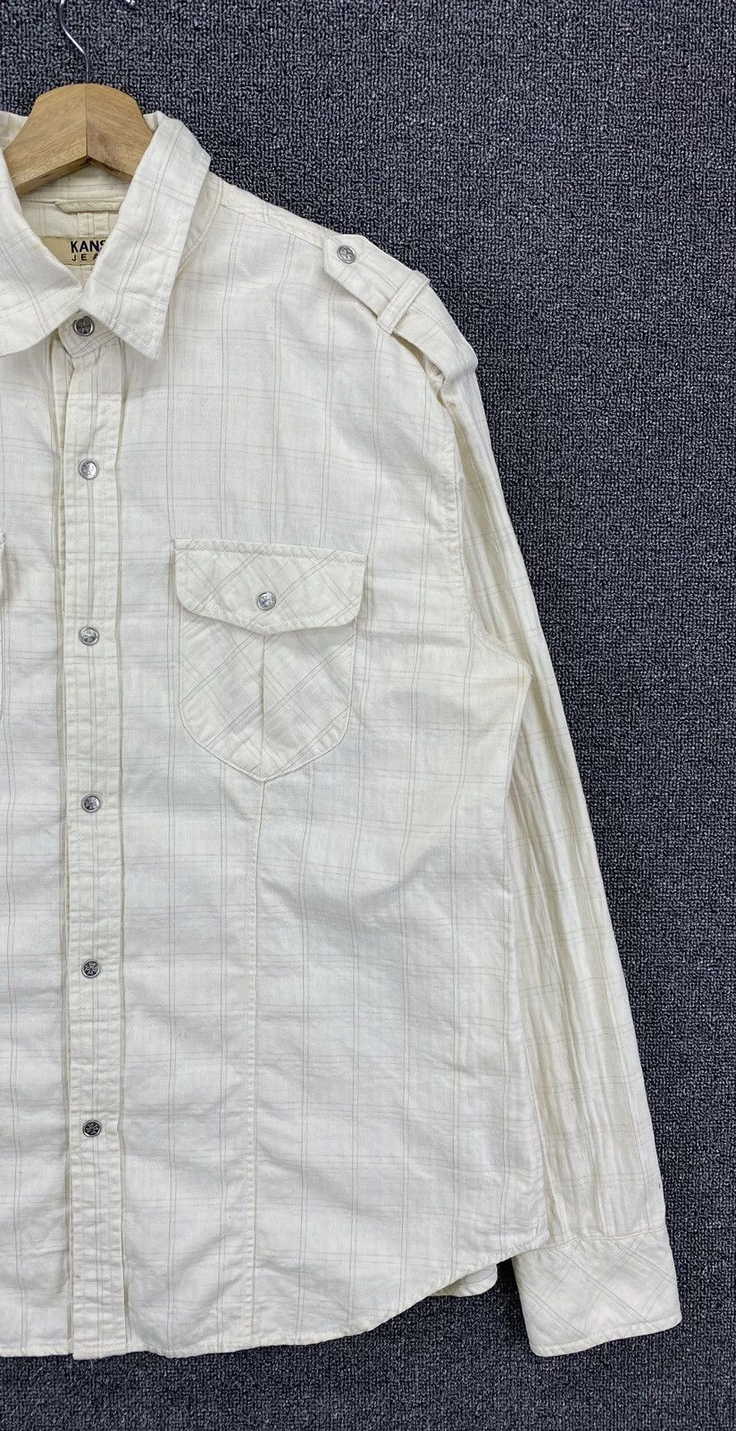 Flannel Vintage Kansai Yamamoto Shadow Plaids Checkered Shirts Size US L / EU 52-54 / 3 - 4 Thumbnail