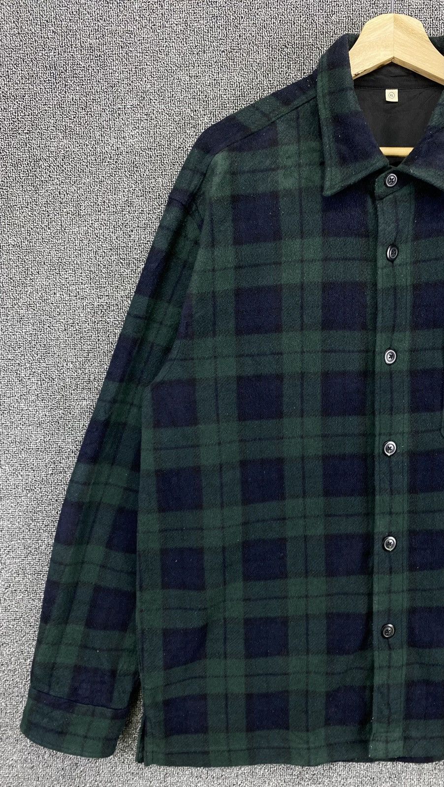 Flannel Vintage Uniqlo Shadow Plaid Fleece Button Up Shirt Flannel Size US XL / EU 56 / 4 - 3 Thumbnail