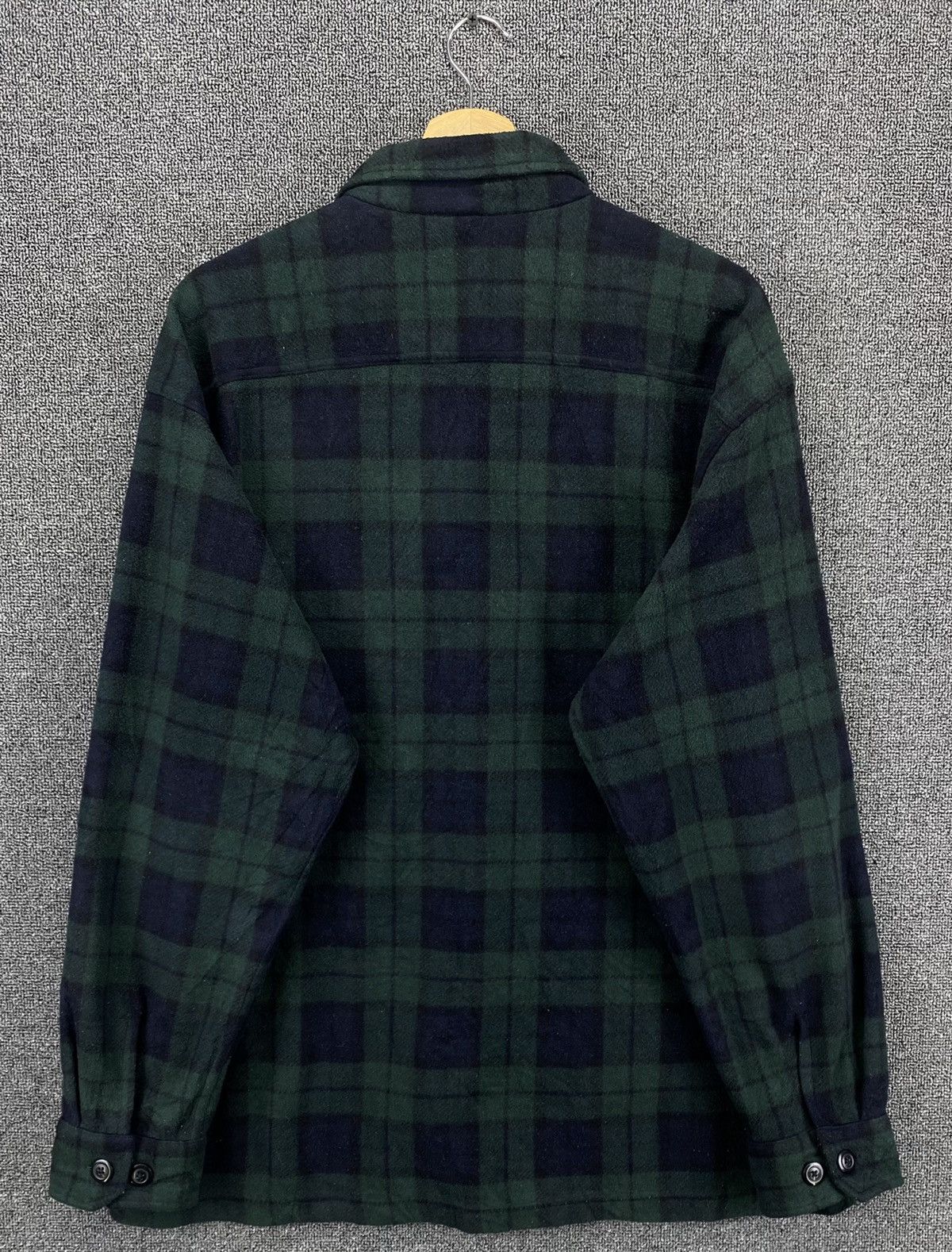Flannel Vintage Uniqlo Shadow Plaid Fleece Button Up Shirt Flannel Size US XL / EU 56 / 4 - 8 Thumbnail
