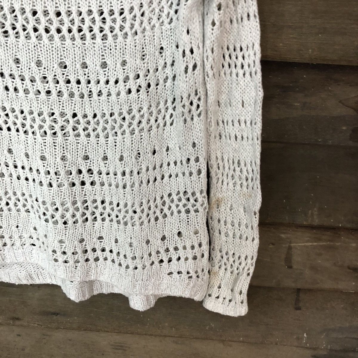 Abercrombie & Fitch Abercrombie & Fitch White crochet meshnet Knitwear #6820 Size M / US 6-8 / IT 42-44 - 5 Thumbnail