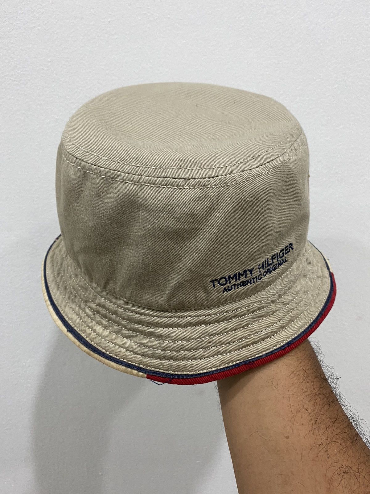Tommy Hilfiger 🔥Vintage🔥 Tommy Hilfiger Authentic Logo Bucket Hat Size ONE SIZE - 3 Thumbnail
