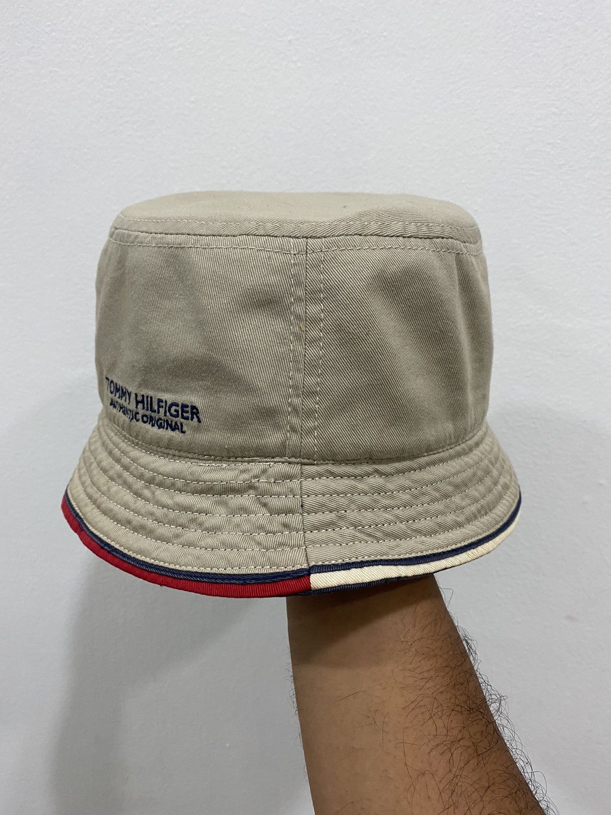 Tommy Hilfiger 🔥Vintage🔥 Tommy Hilfiger Authentic Logo Bucket Hat Size ONE SIZE - 4 Thumbnail