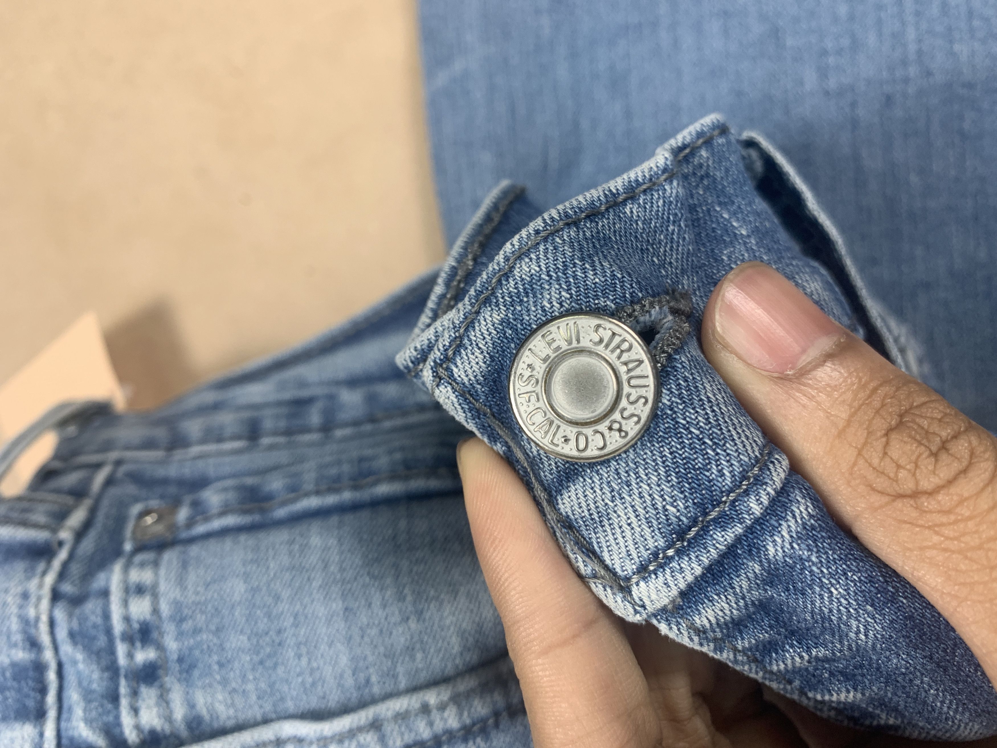 Levi's × Vintage Vintage Levis 511 Straight Cut Faded Mid Wash Jeans Size US 32 / EU 48 - 14 Thumbnail
