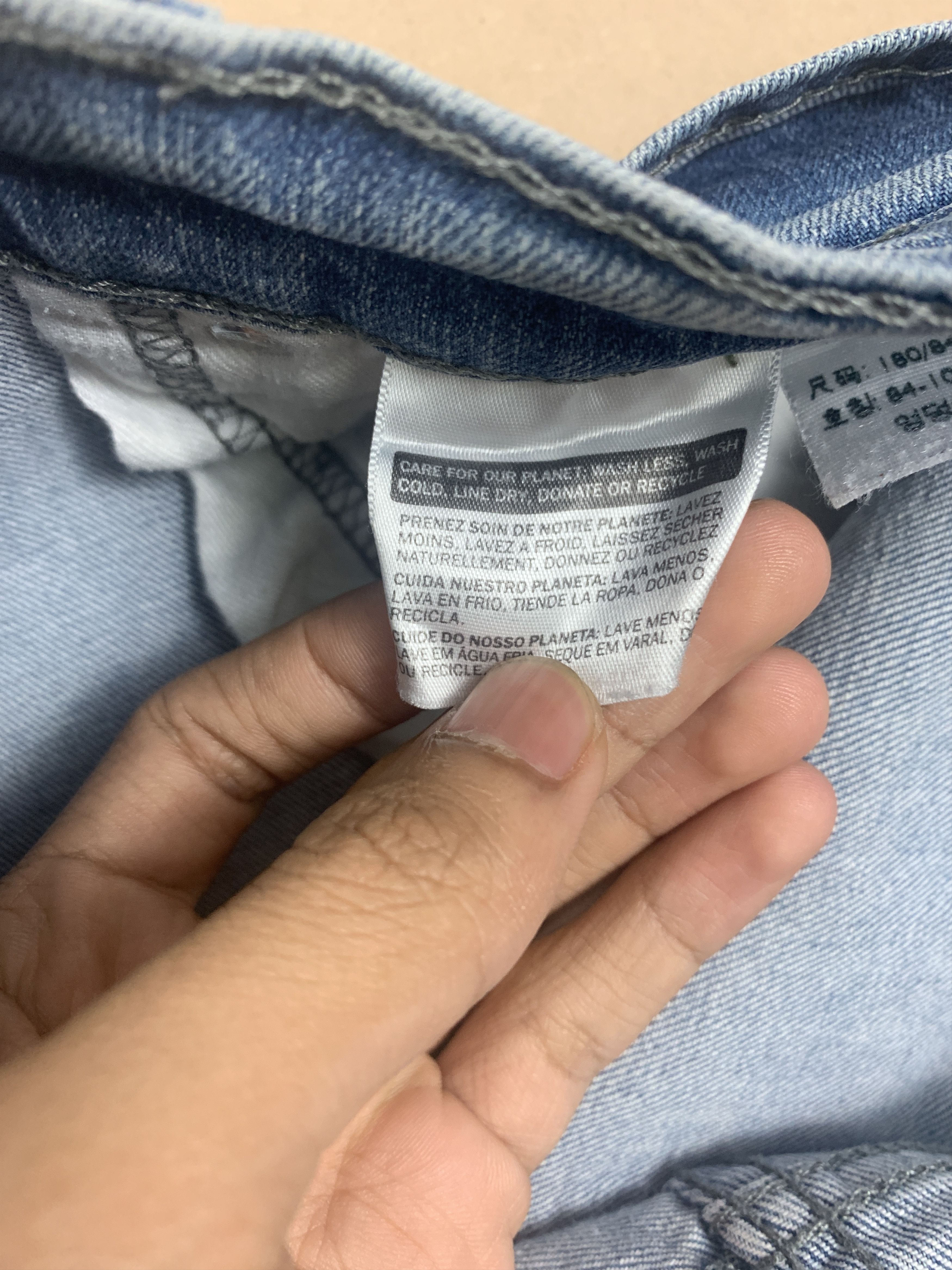 Levi's × Vintage Vintage Levis 511 Straight Cut Faded Mid Wash Jeans Size US 32 / EU 48 - 9 Thumbnail