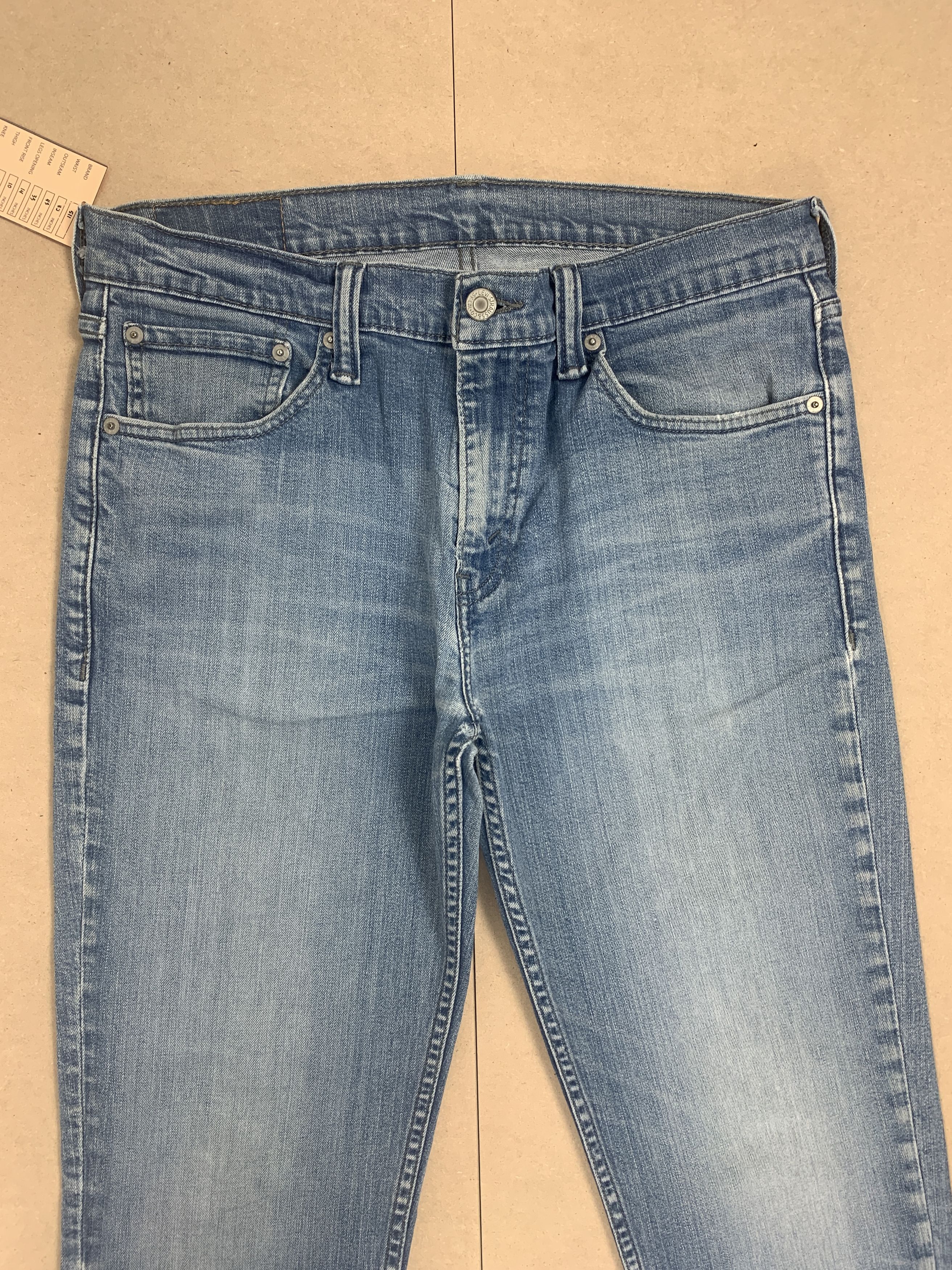 Levi's × Vintage Vintage Levis 511 Straight Cut Faded Mid Wash Jeans Size US 32 / EU 48 - 2 Thumbnail