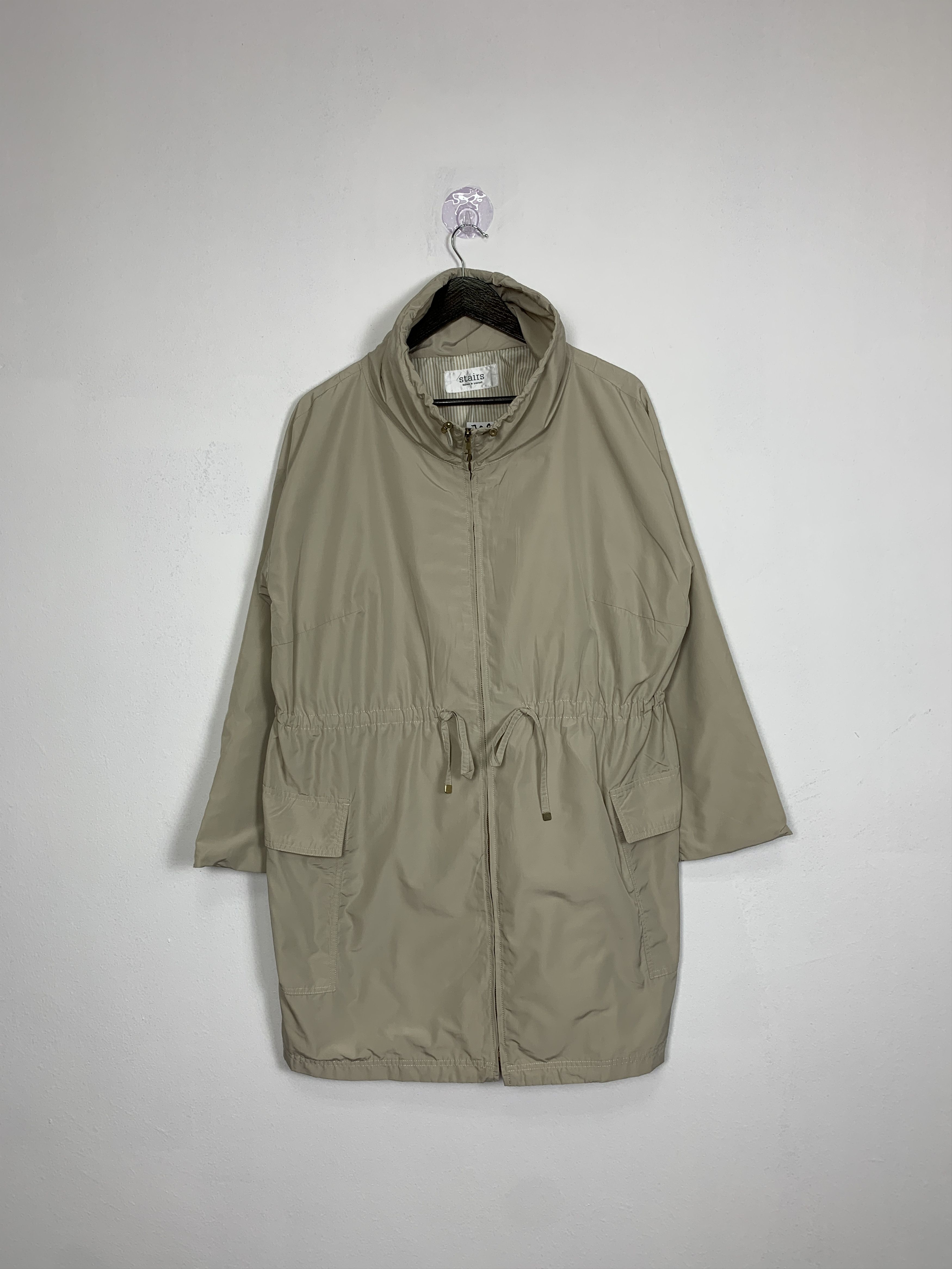 Vintage STAIRS Zip Up Long Jacket Parkas J0886
