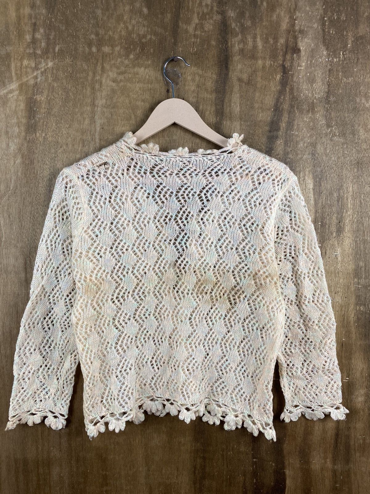 Homespun Knitwear × Japanese Brand Crochet sexy meshnet Homespun Japanese Knitwear #Z028 Size XS / US 0-2 / IT 36-38 - 9 Thumbnail