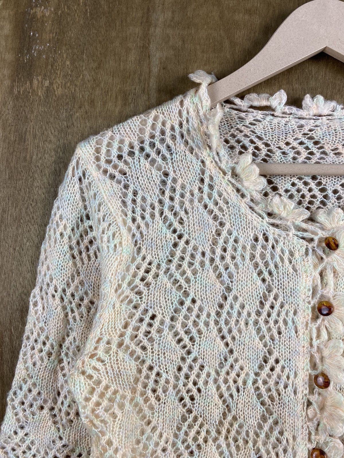 Homespun Knitwear × Japanese Brand Crochet sexy meshnet Homespun Japanese Knitwear #Z028 Size XS / US 0-2 / IT 36-38 - 7 Thumbnail