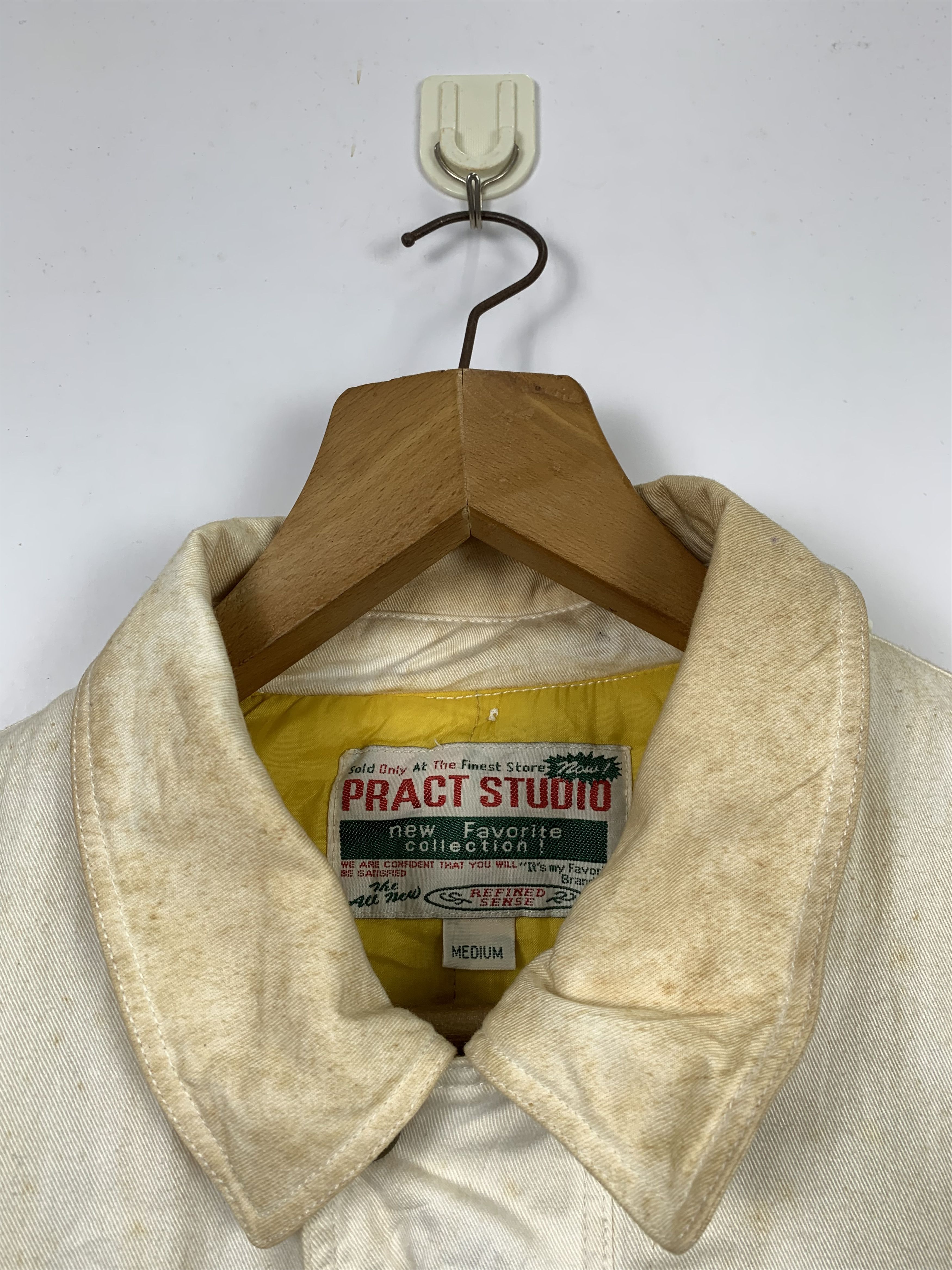 Other Vintage PRACT STUDIO Distressed Rugged Bomber Jacket J0276 Size US M / EU 48-50 / 2 - 11 Thumbnail
