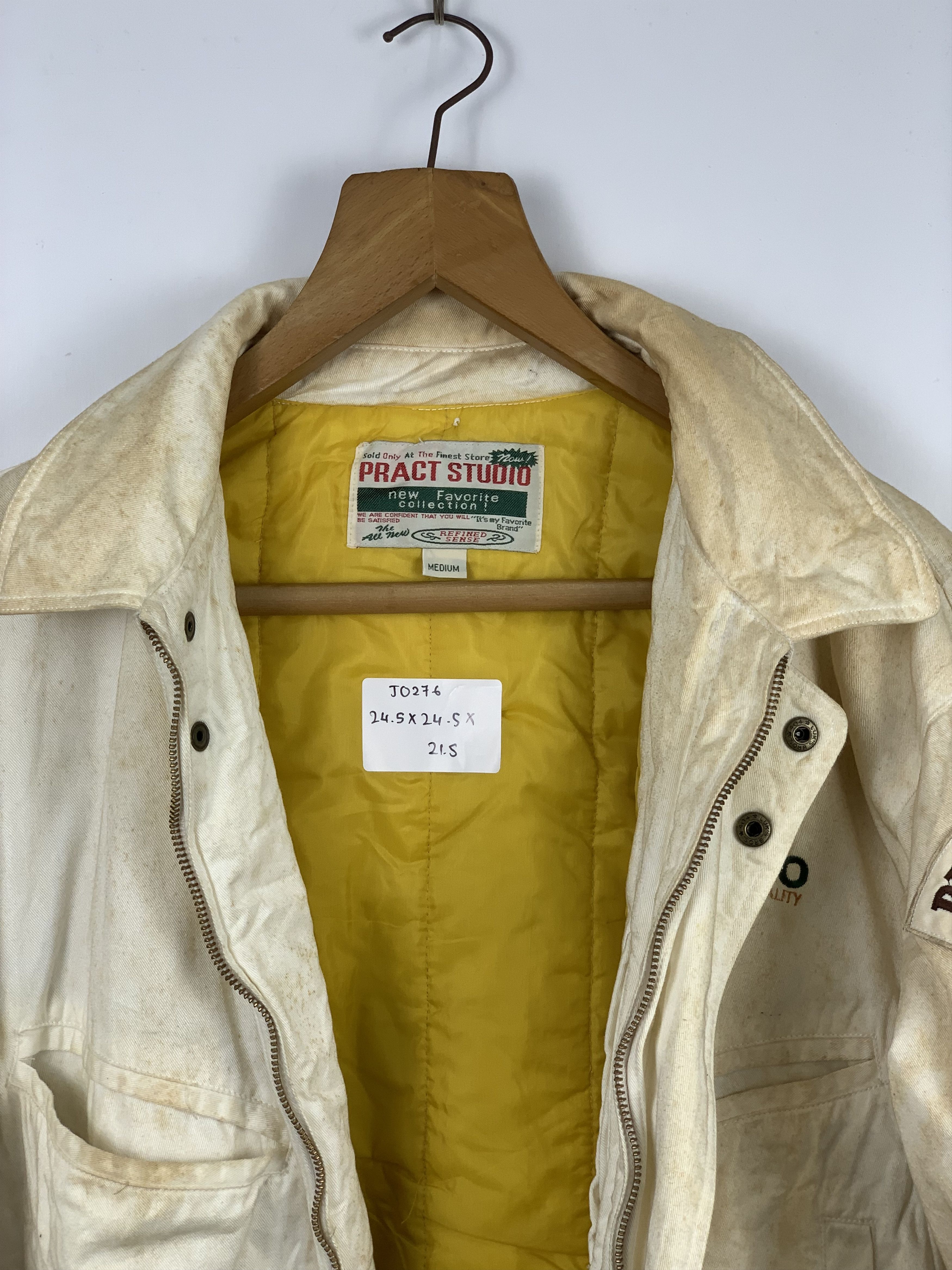 Other Vintage PRACT STUDIO Distressed Rugged Bomber Jacket J0276 Size US M / EU 48-50 / 2 - 13 Thumbnail
