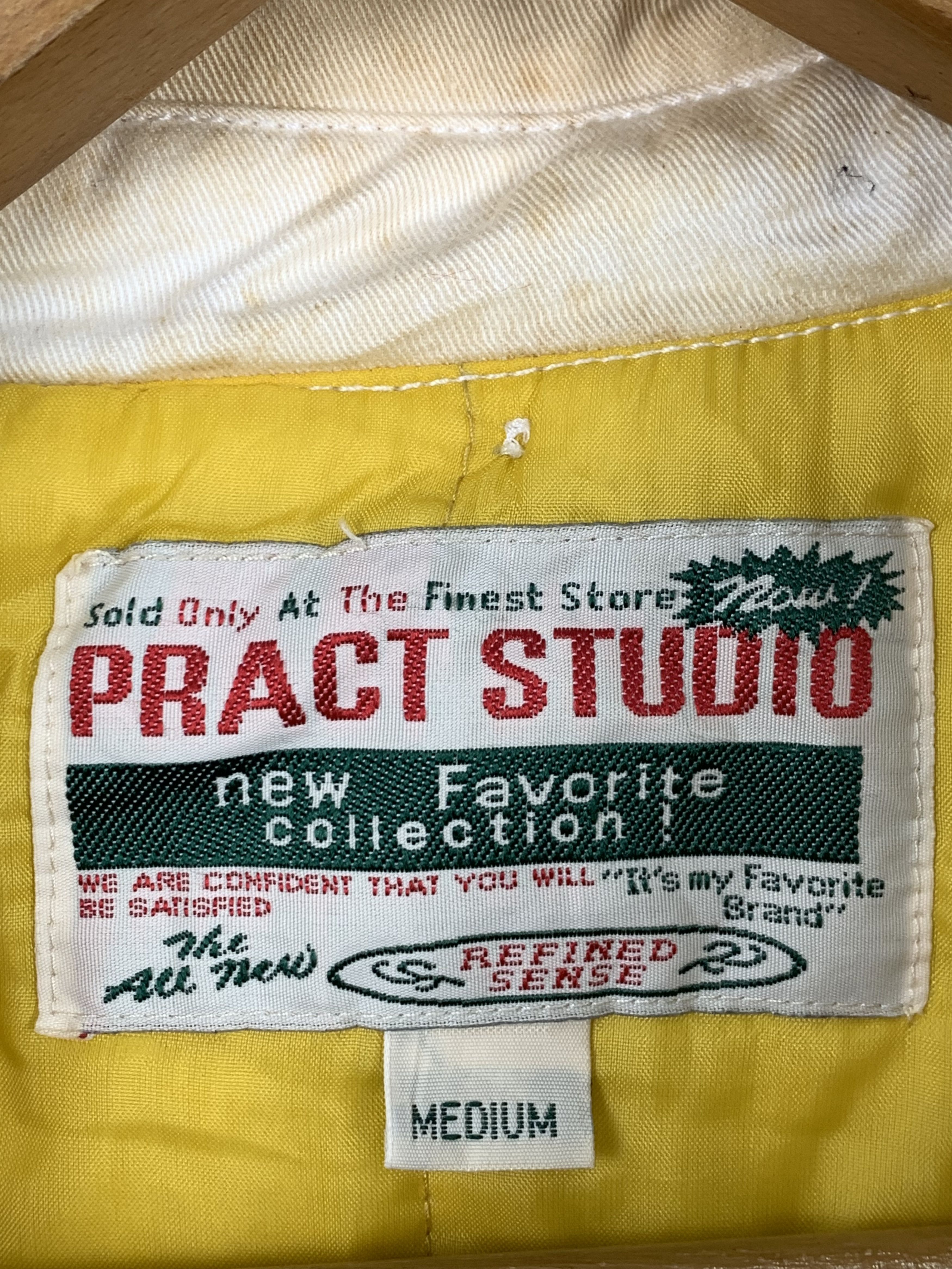 Other Vintage PRACT STUDIO Distressed Rugged Bomber Jacket J0276 Size US M / EU 48-50 / 2 - 22 Thumbnail
