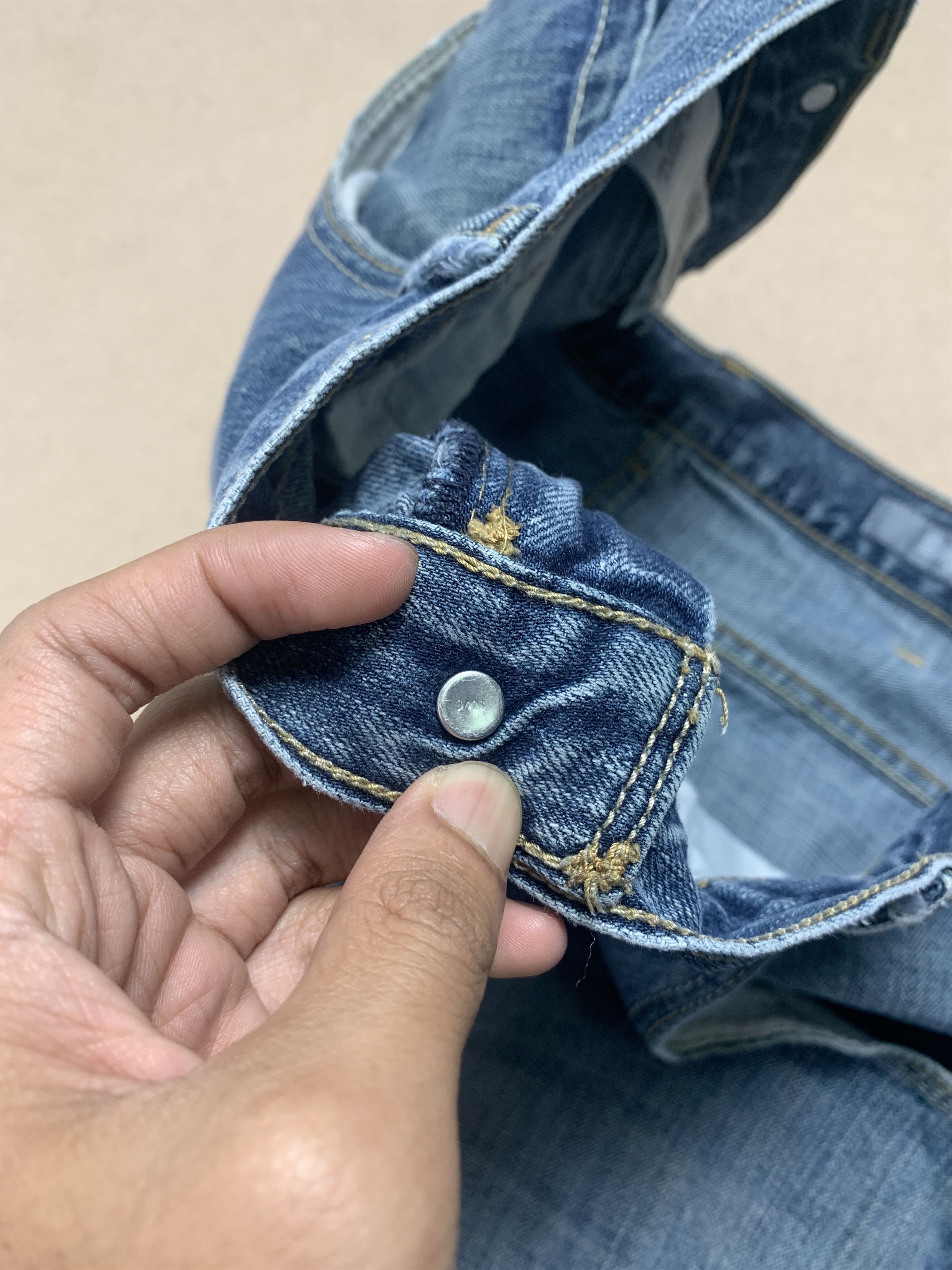 Levi's Vintage 90s Levis Baggy Tab Faded Jeans P0218 Size US 37 - 18 Thumbnail