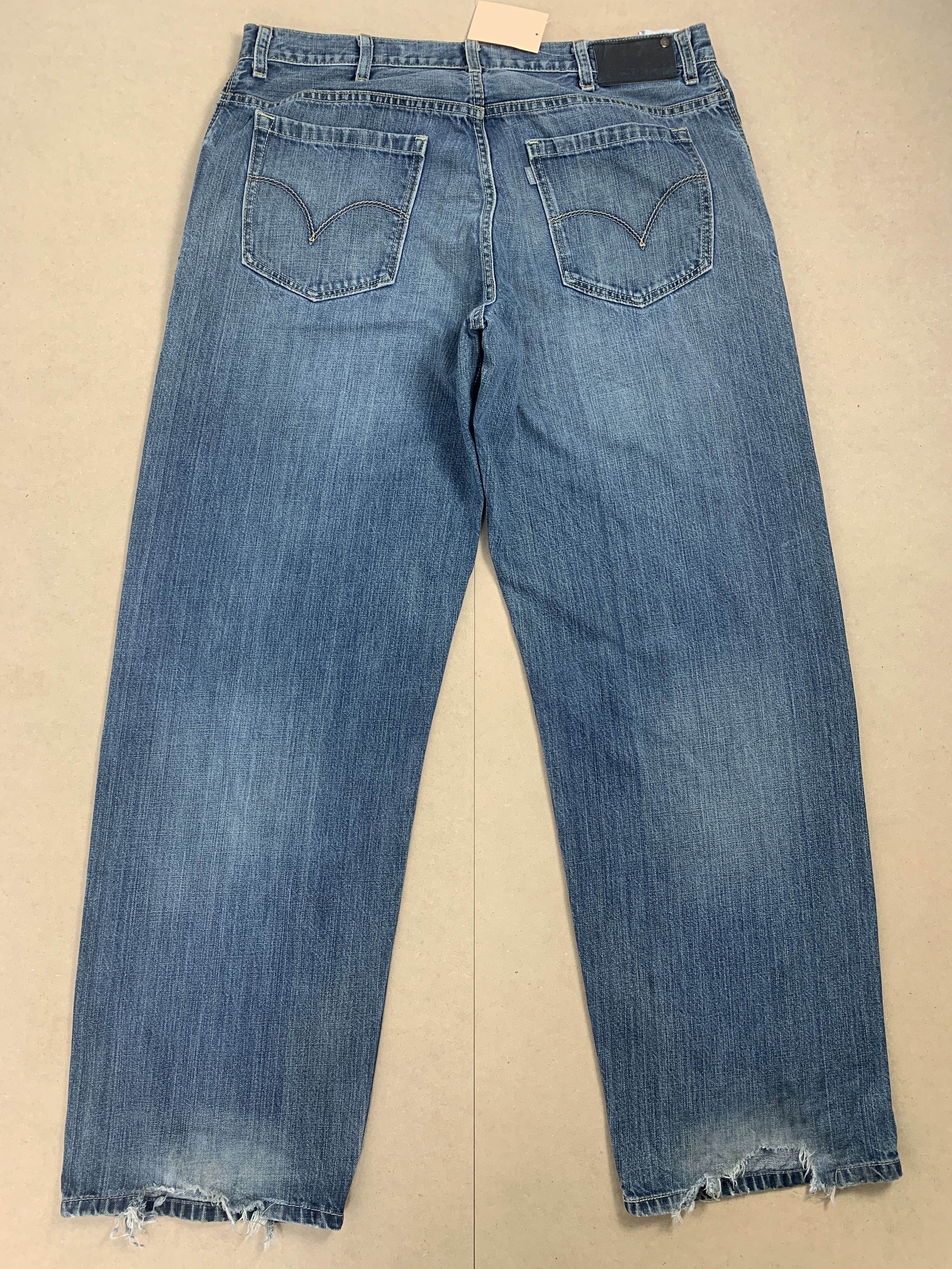Levi's Vintage 90s Levis Baggy Tab Faded Jeans P0218 Size US 37 - 5 Thumbnail