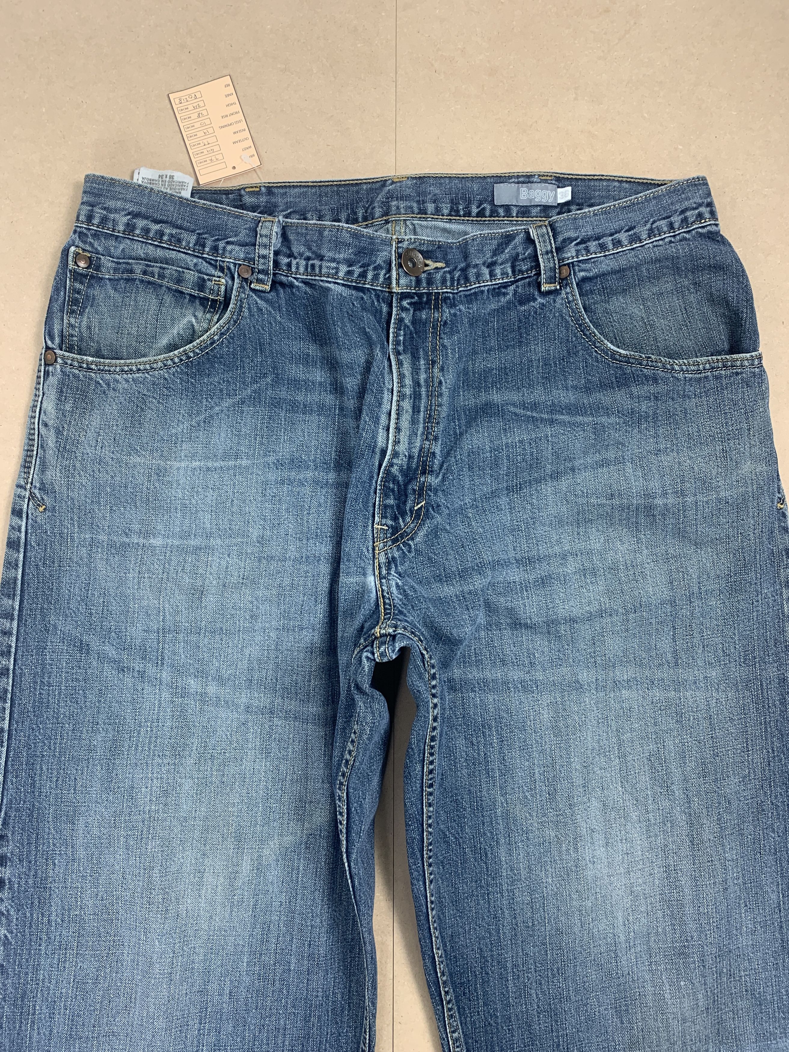 Levi's Vintage 90s Levis Baggy Tab Faded Jeans P0218 Size US 37 - 2 Thumbnail