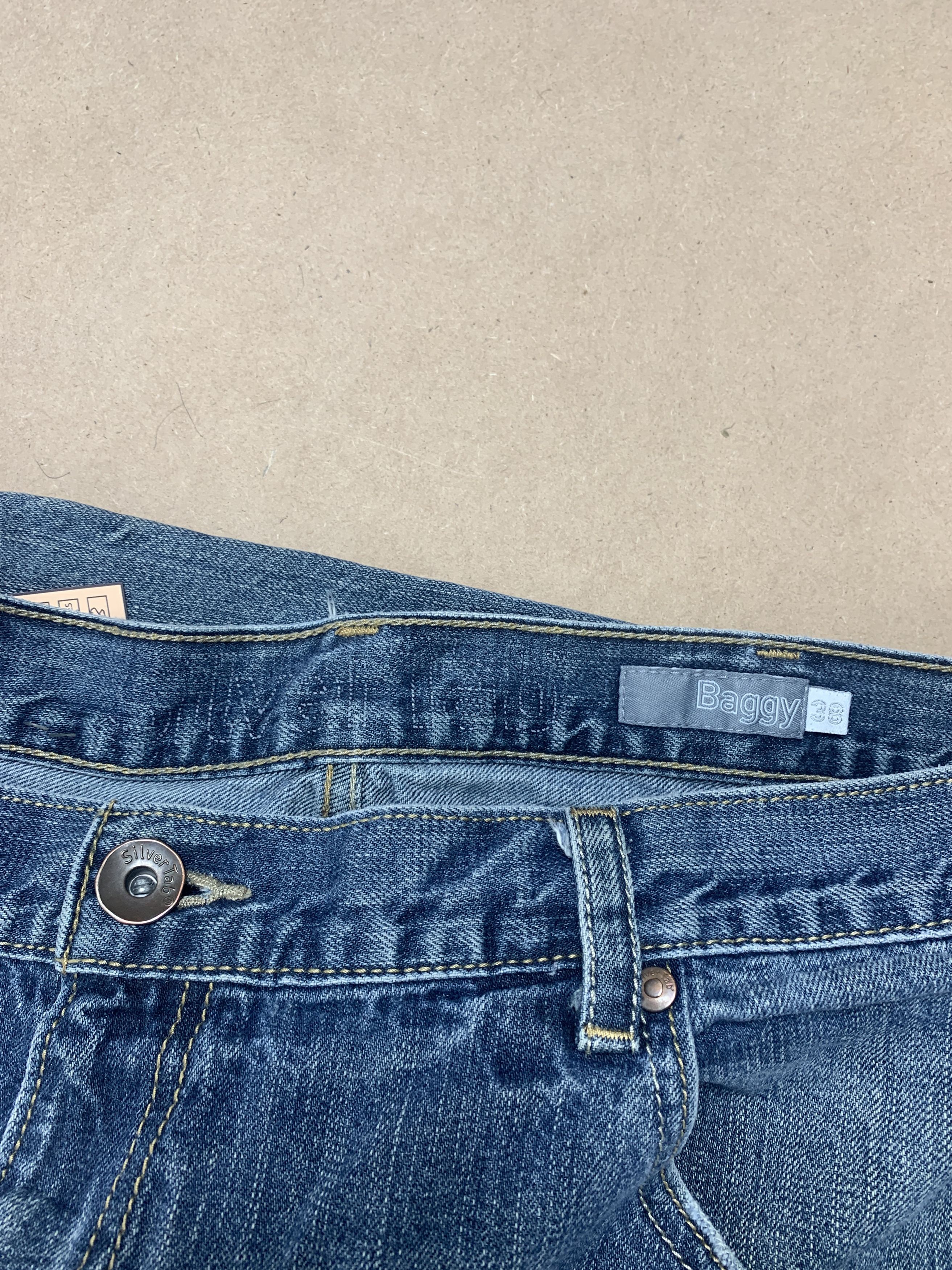 Levi's Vintage 90s Levis Baggy Tab Faded Jeans P0218 Size US 37 - 11 Thumbnail