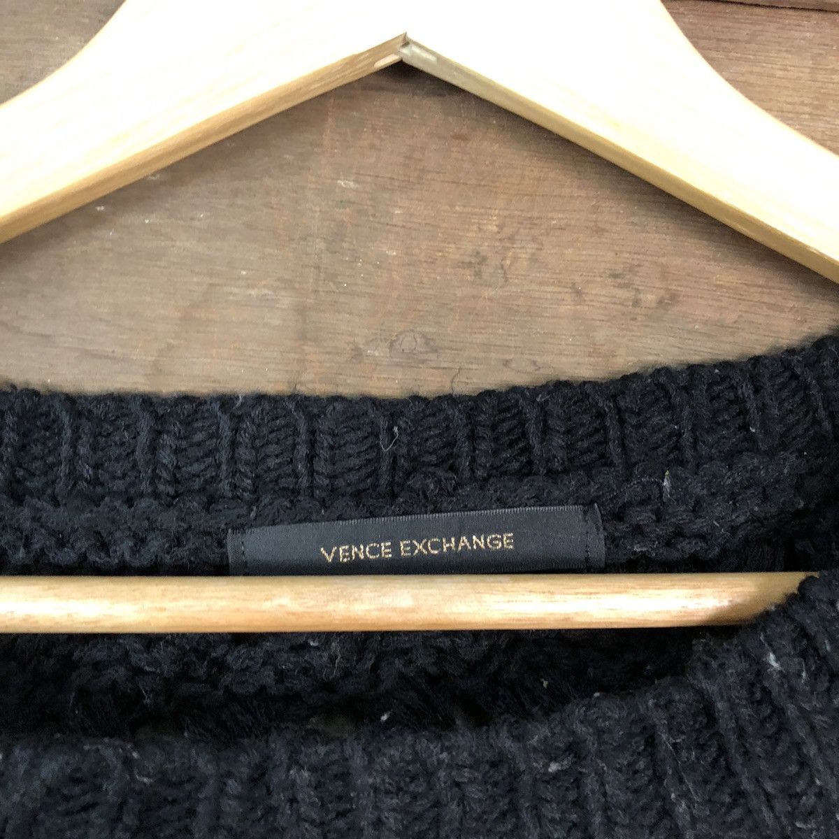 Aran Isles Knitwear × Japanese Brand × OVER THE STRiPES Vience Exchance meshnet Stripe crochet Knitwear #6805 Size S / US 4 / IT 40 - 6 Thumbnail