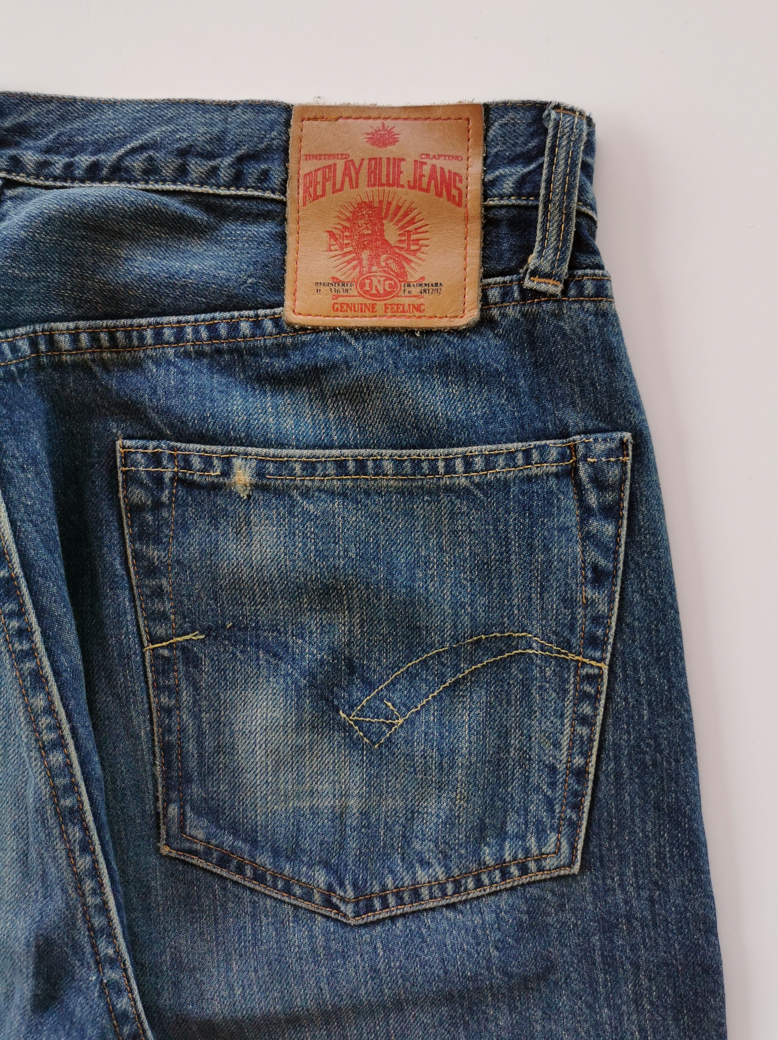 Replay Replay Mens Denim Jeans Size 33 Size US 33 - 4 Thumbnail